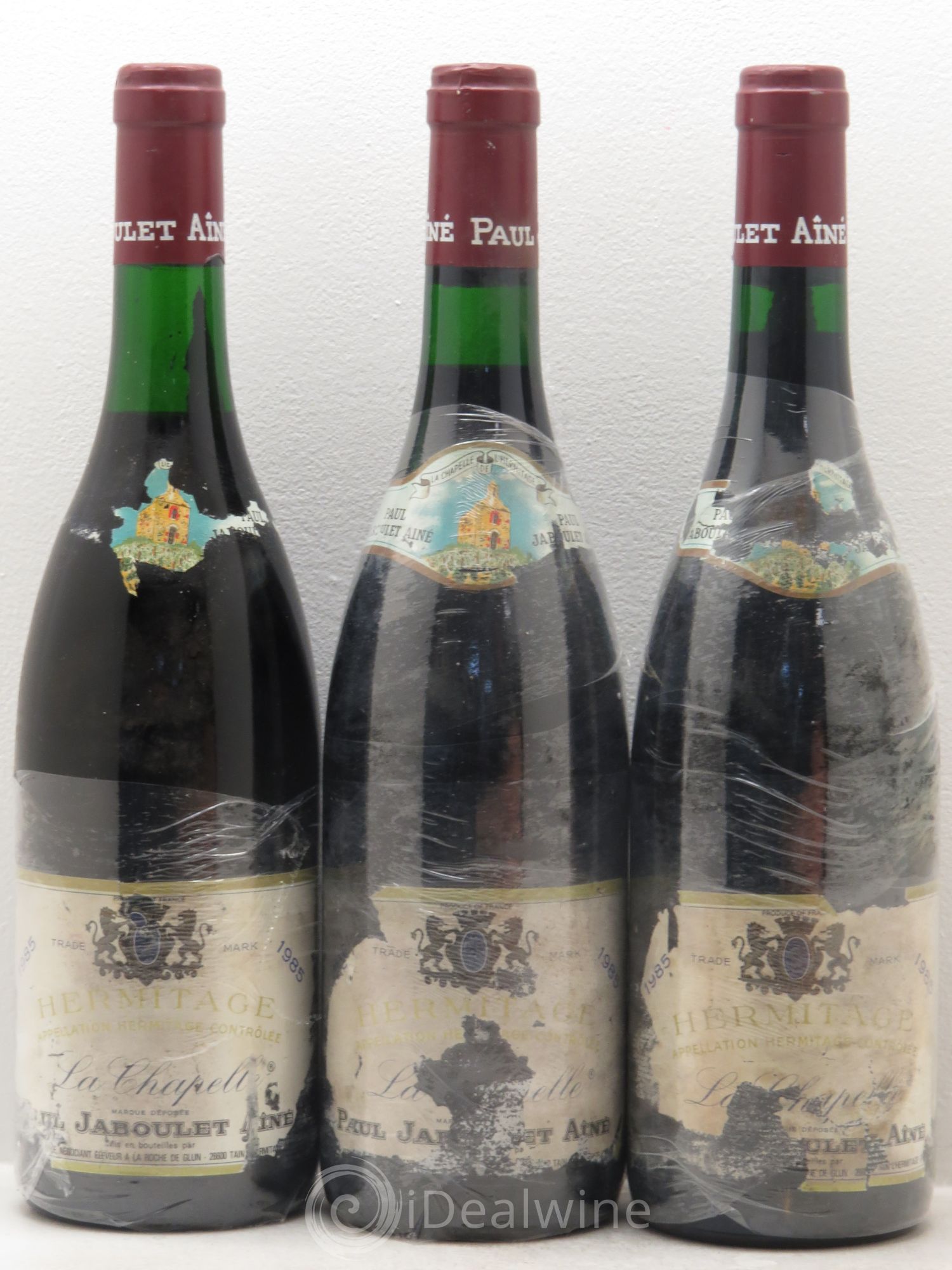 Hermitage La Chapelle Paul Jaboulet Ainé 1985 - Lot de 3 bouteilles - 0