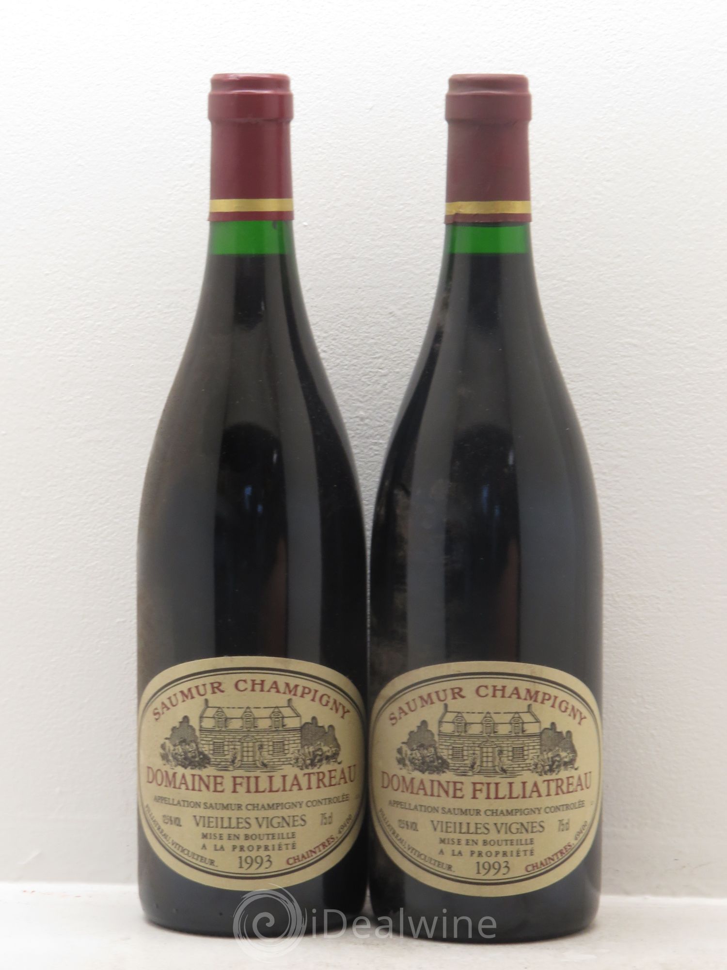 Saumur-Champigny Vieilles vignes -Domaine Filliatreau 1993 - Posten von 2 Flaschen - 0