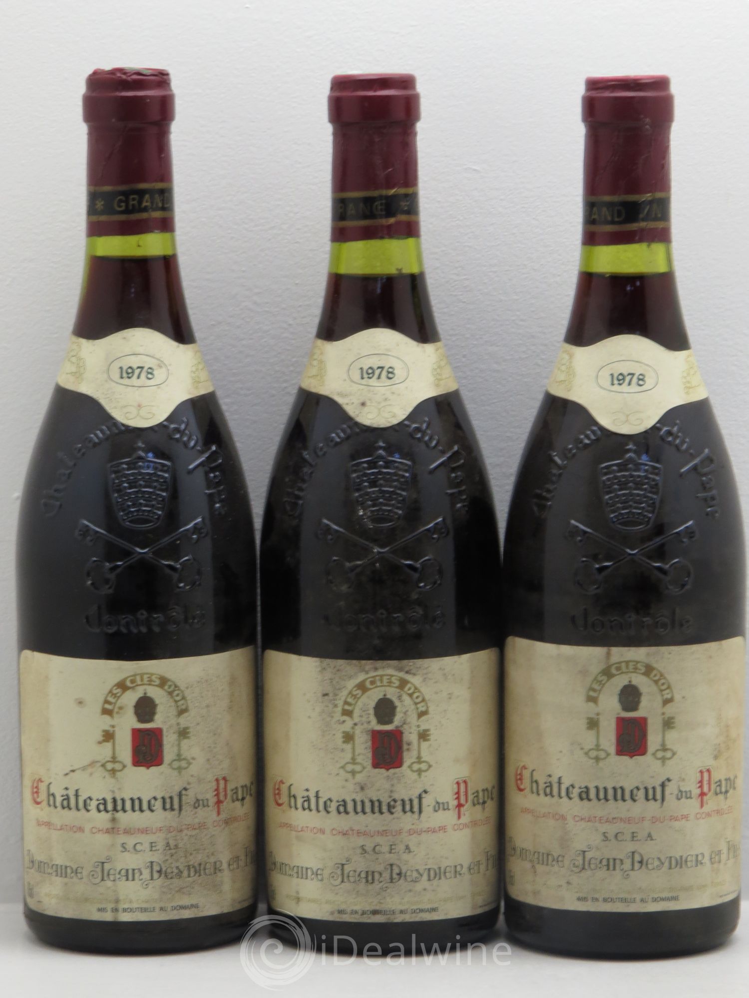 Châteauneuf-du-Pape Deydier 1978 - Lot de 3 bouteilles - 0