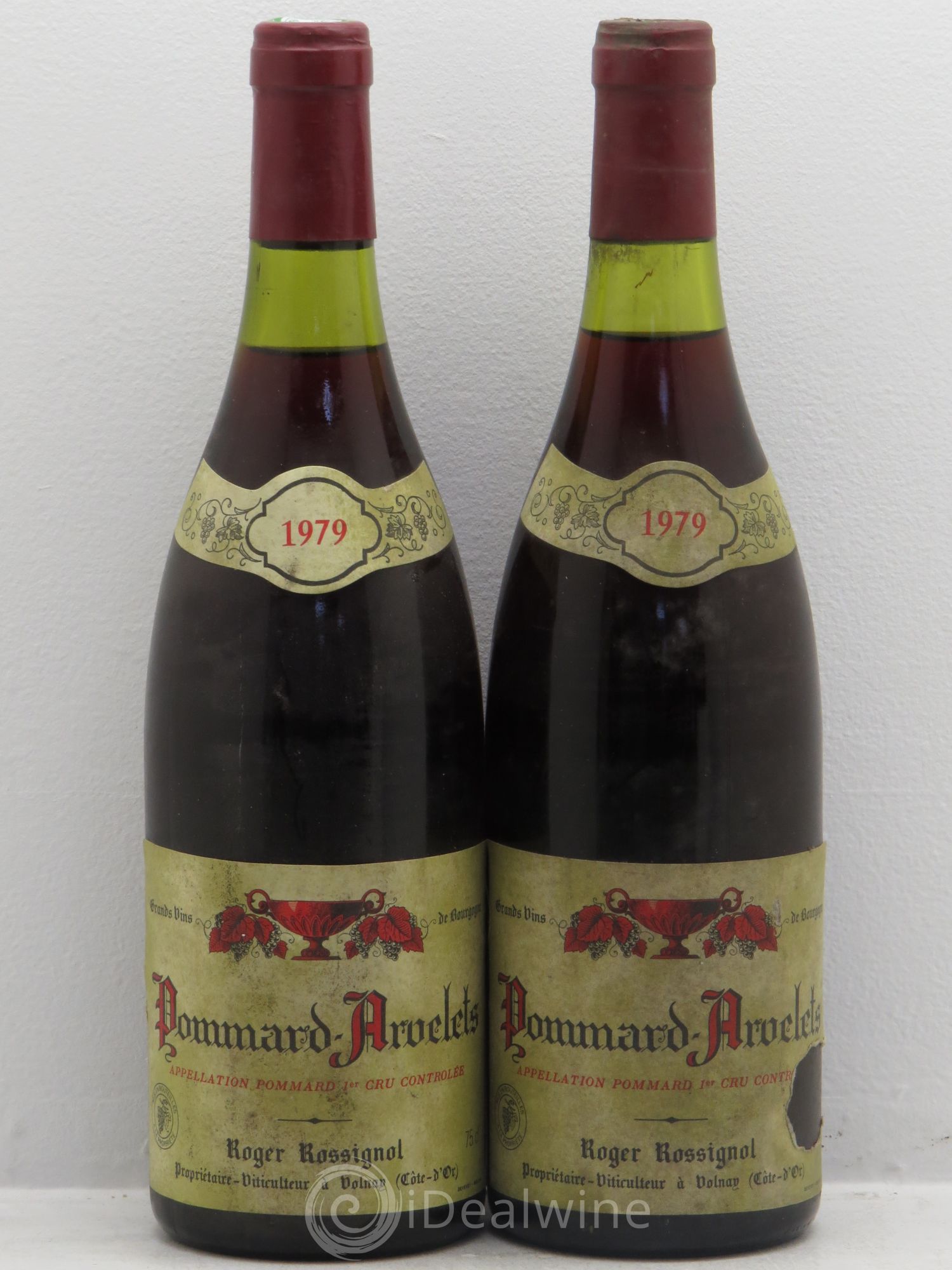 Pommard 1er Cru Roger Rossignol 1979 - Lot de 2 bouteilles - 0