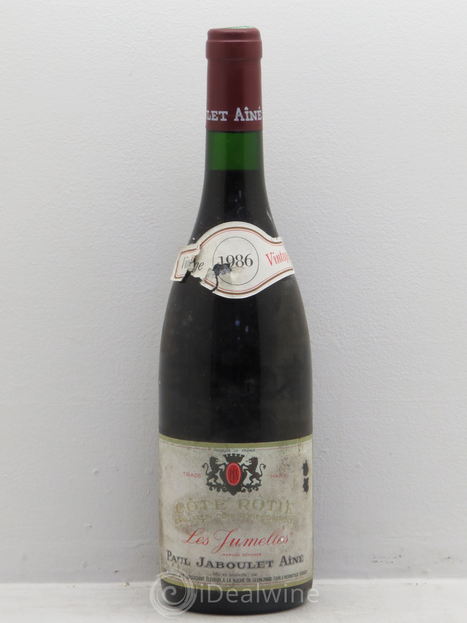 Côte-Rôtie Les Jumelles Paul Jaboulet Ainé 1986 - Lot de 6 bouteilles - 0
