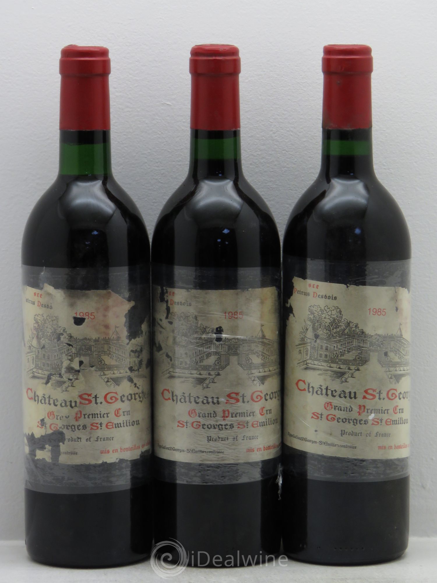 Château Saint-Georges (sans prix de réserve) 1985 - Lot de 3 bouteilles - 0
