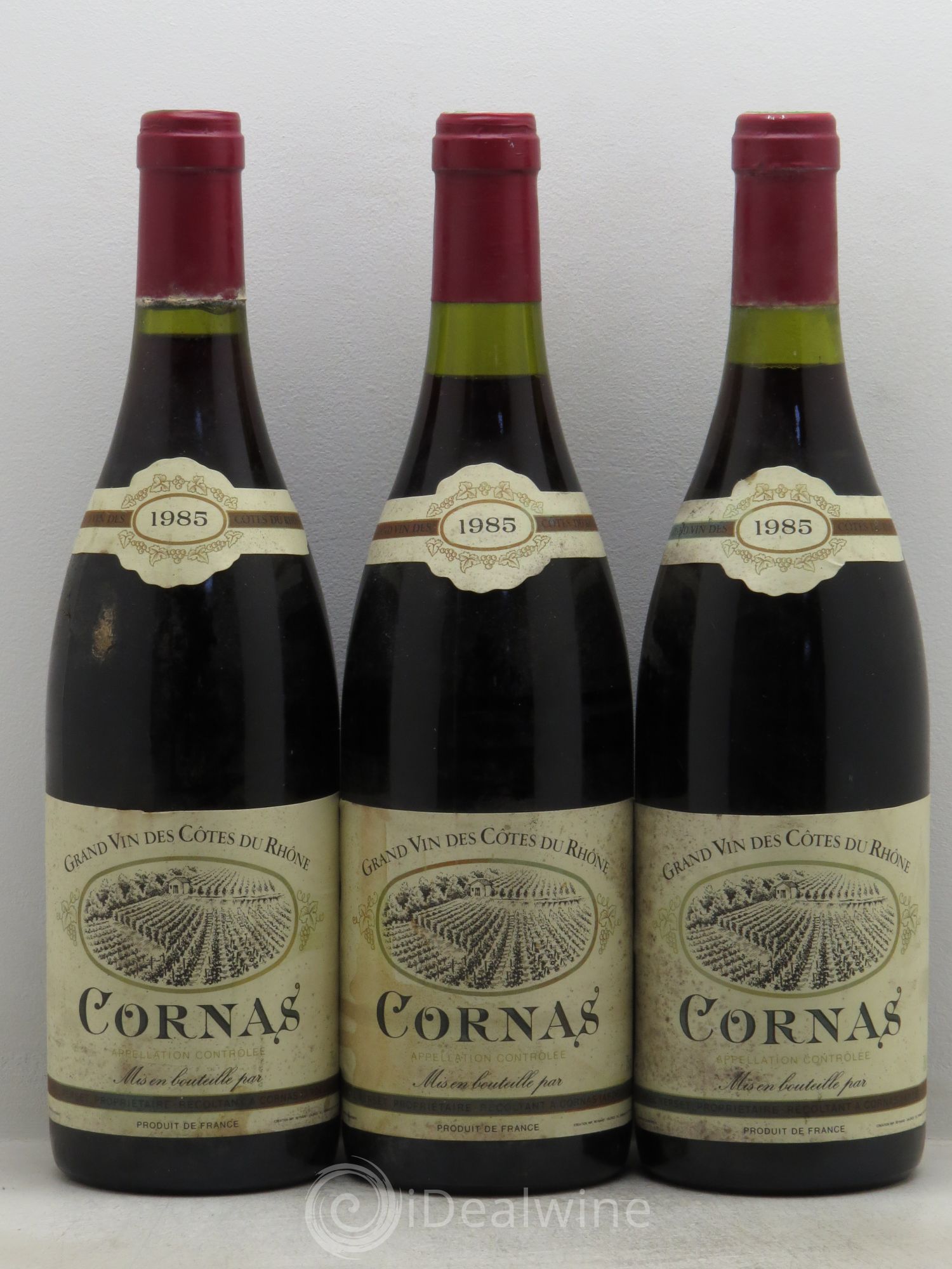 Cornas 1985 - Lot de 3 bouteilles - 0