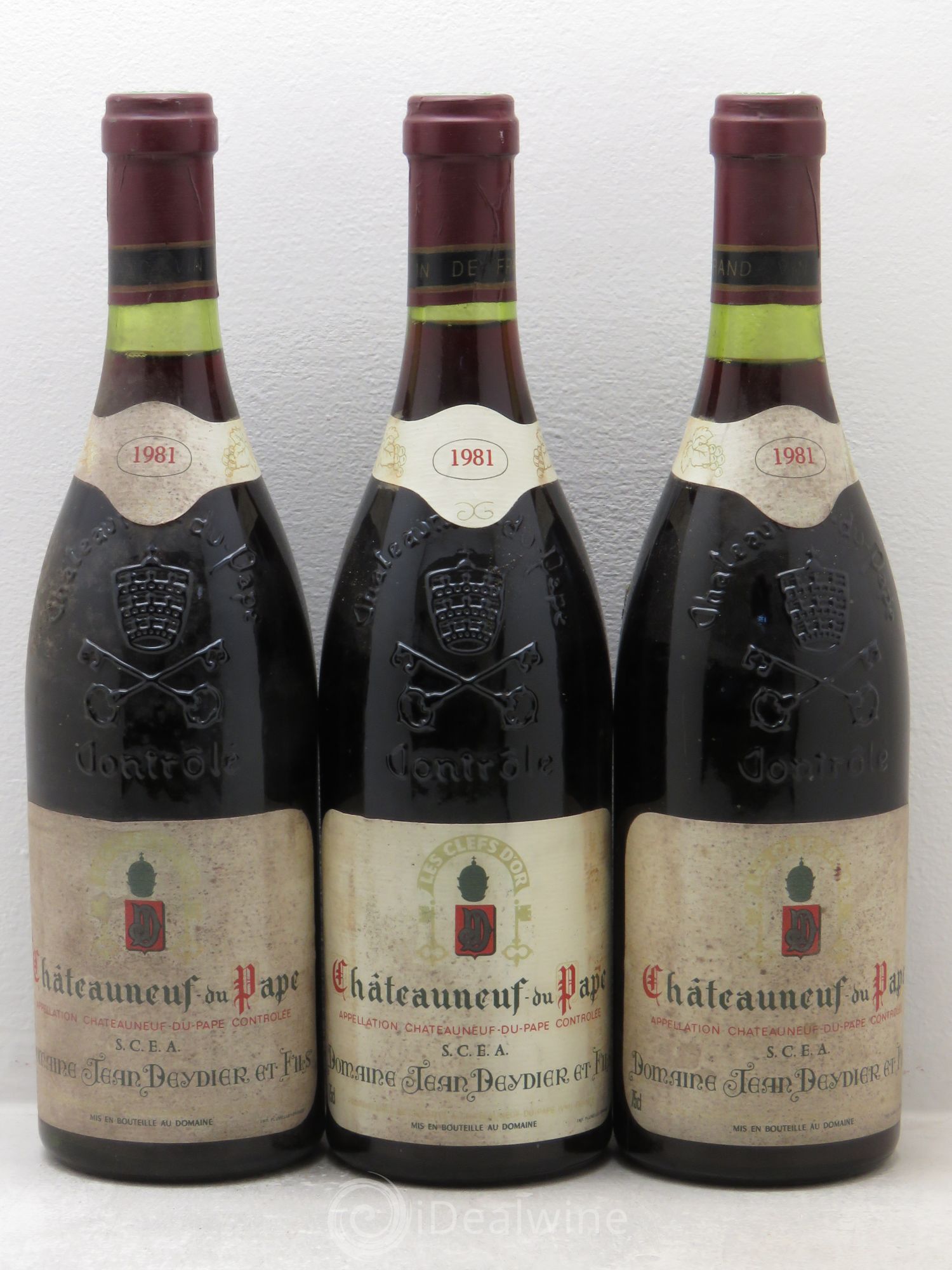 Châteauneuf-du-Pape Les Clés d'Or - Domaine Deydier 1981 - Posten von 3 Flaschen - 0