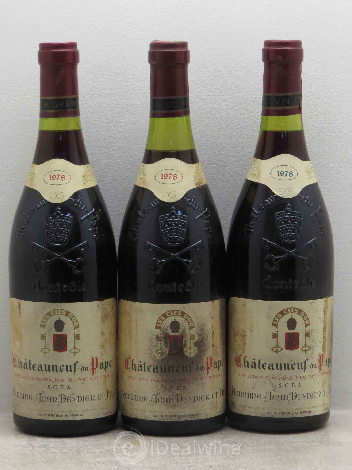 Châteauneuf-du-Pape Les Clés d'Or - Deydier 1978 - Posten von 3 Flaschen - 0