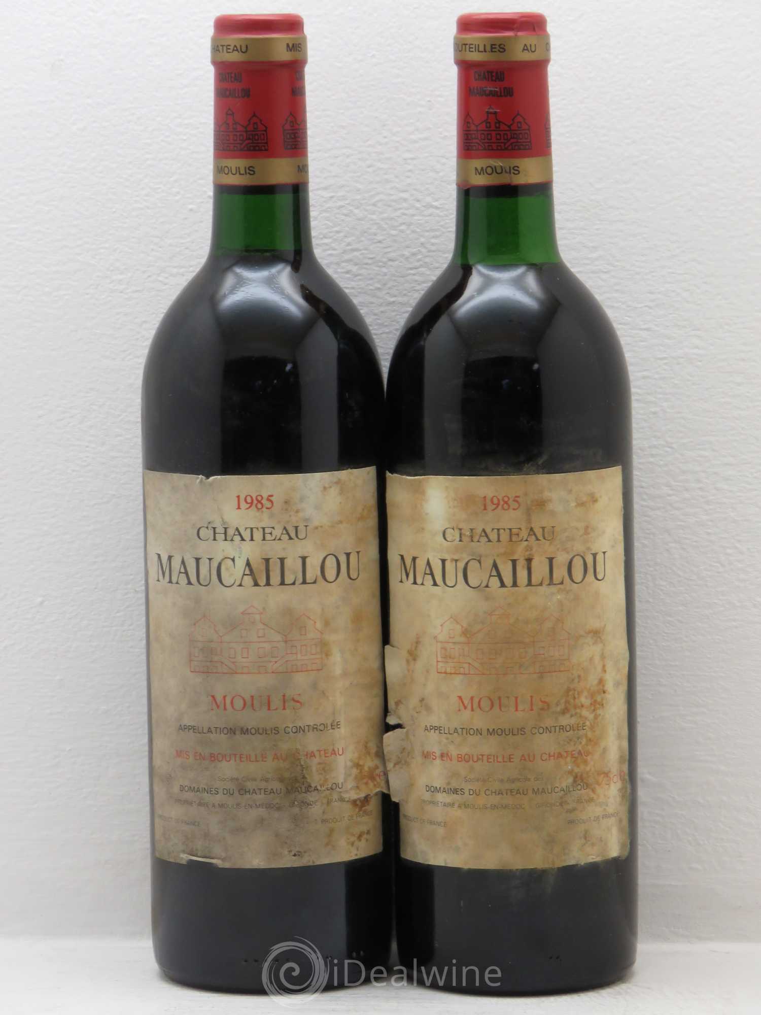 Château Maucaillou 1985 - Lot de 2 bouteilles - 0