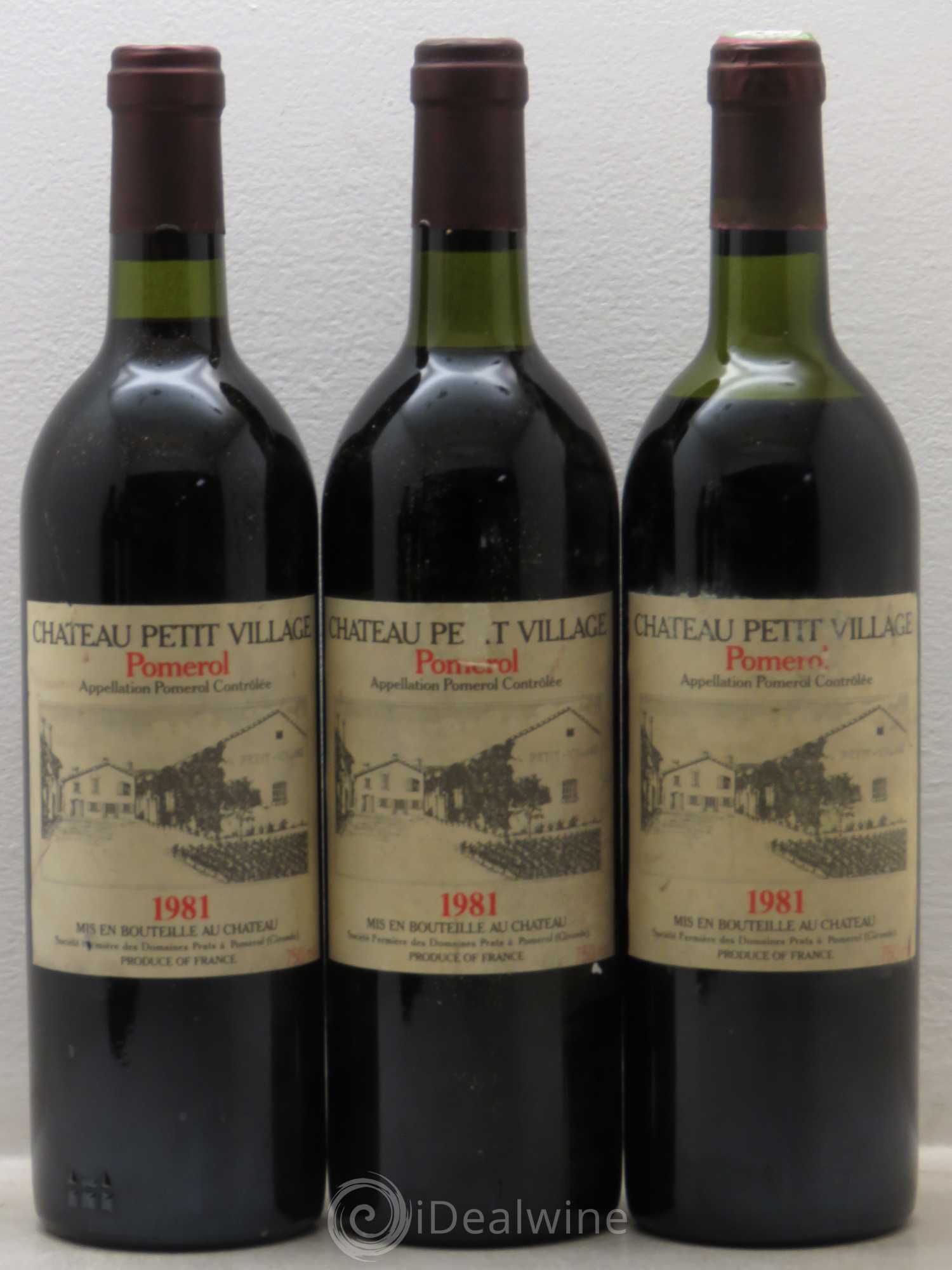 Château Petit Village (sans prix de réserve) 1981 - Lot de 6 bouteilles - 1
