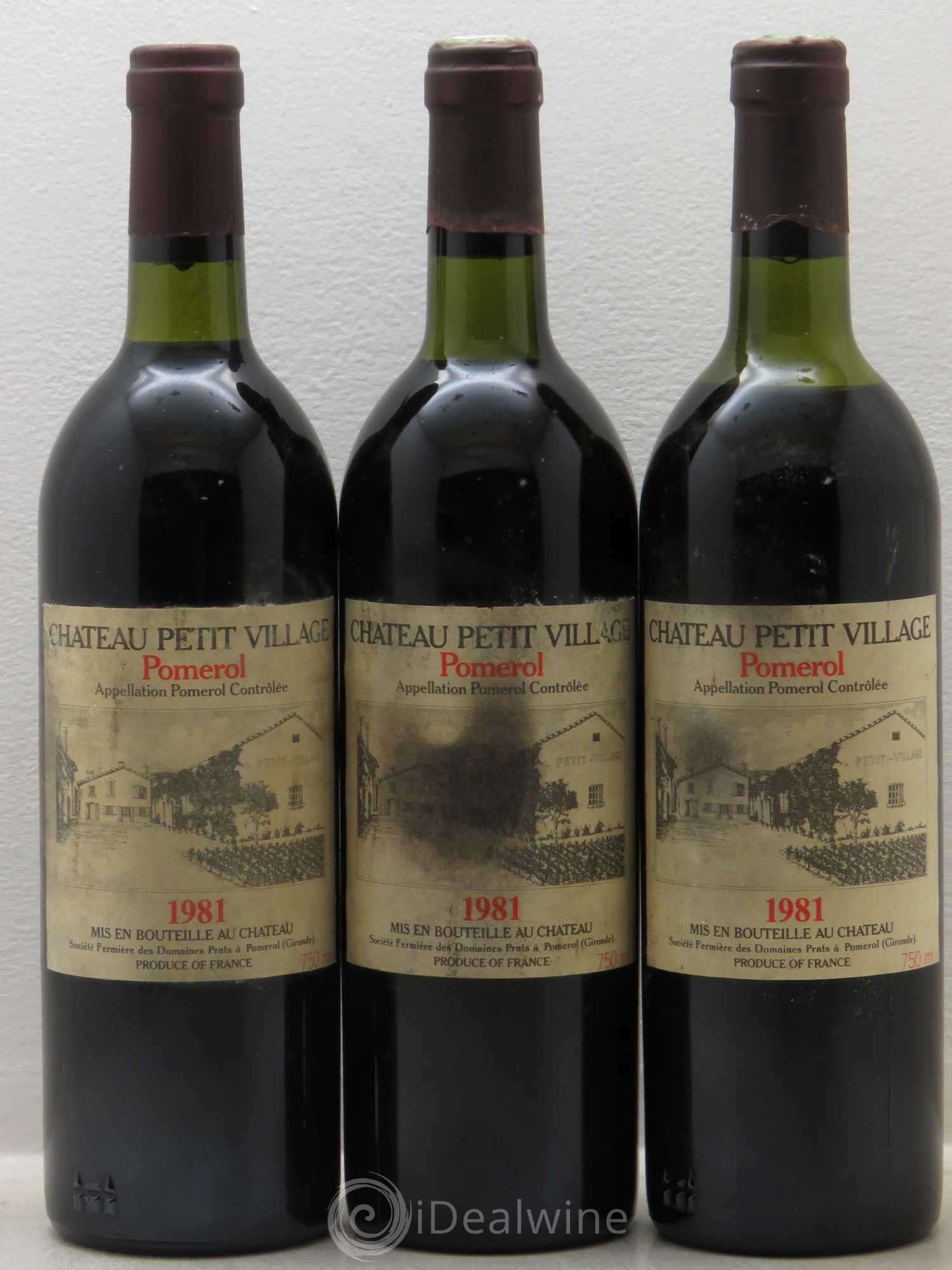 Château Petit Village (sans prix de réserve) 1981 - Lot de 6 bouteilles - 2