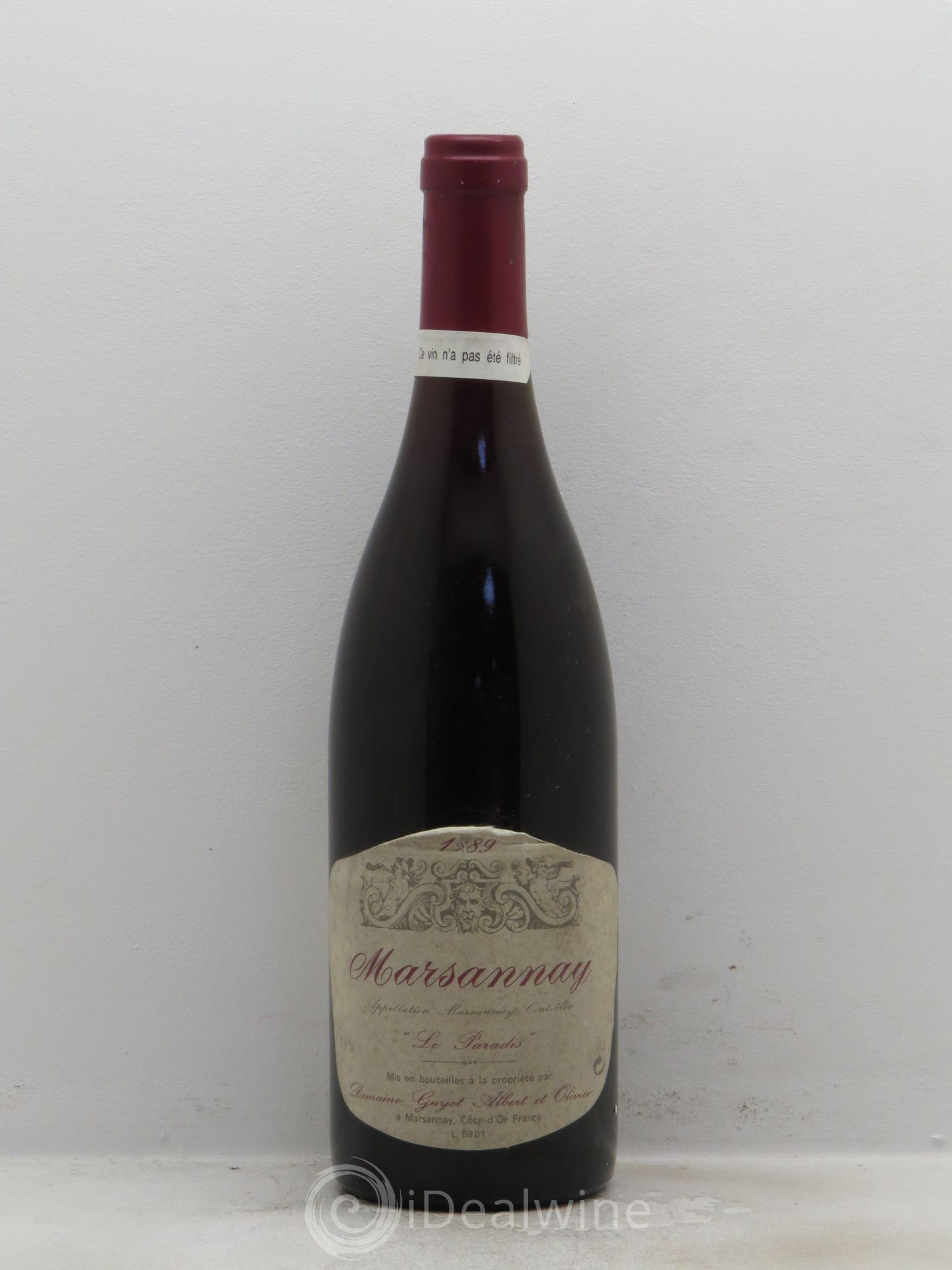 Marsannay "le Paradis" Domaine Guyot 1989 - Posten von 6 Flaschen - 0
