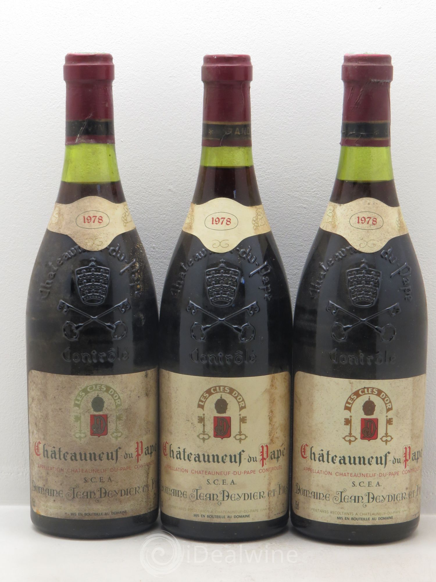 Châteauneuf-du-Pape J.Deydier 1978 - Posten von 3 Flaschen - 0