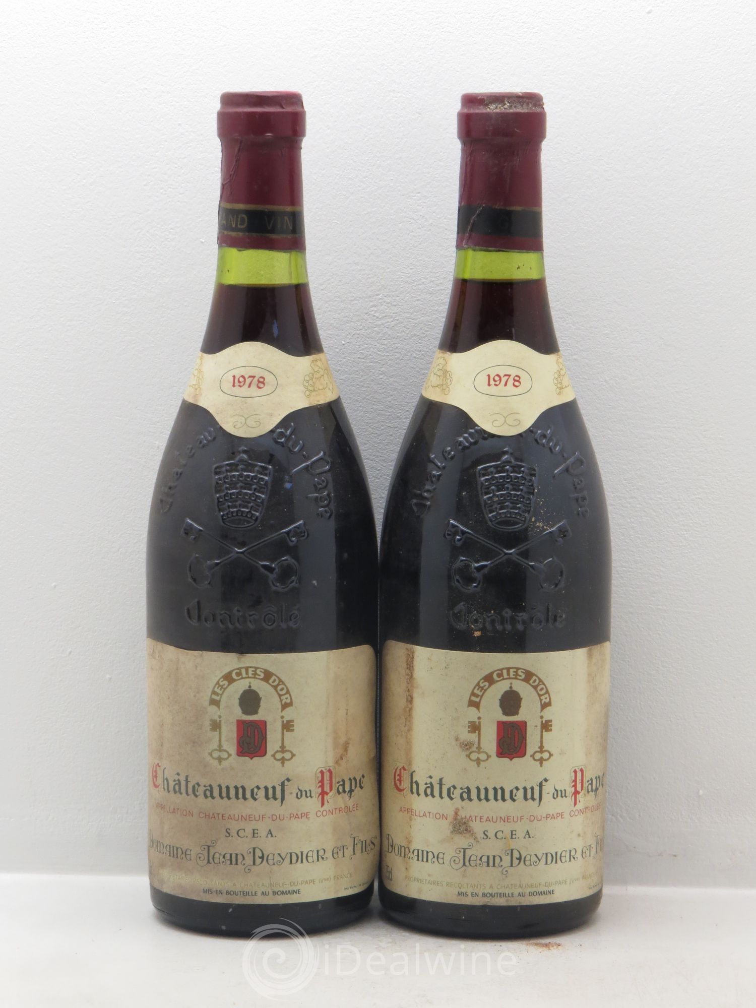 Châteauneuf-du-Pape J. DEYDIER 1978 - Posten von 2 Flaschen - 0