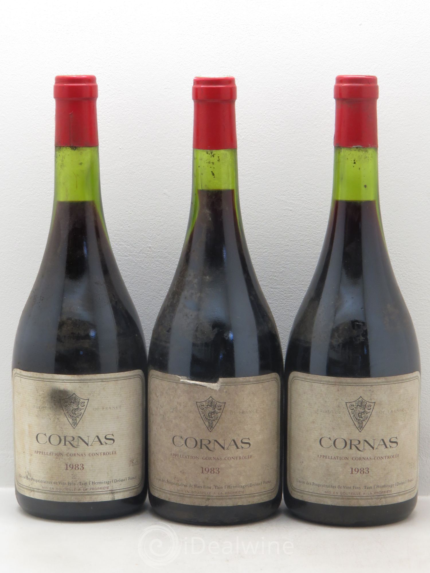 Cornas Union des propriétaires de vins fins (sans prix de réserve) 1983 - Posten von 3 Flaschen - 0