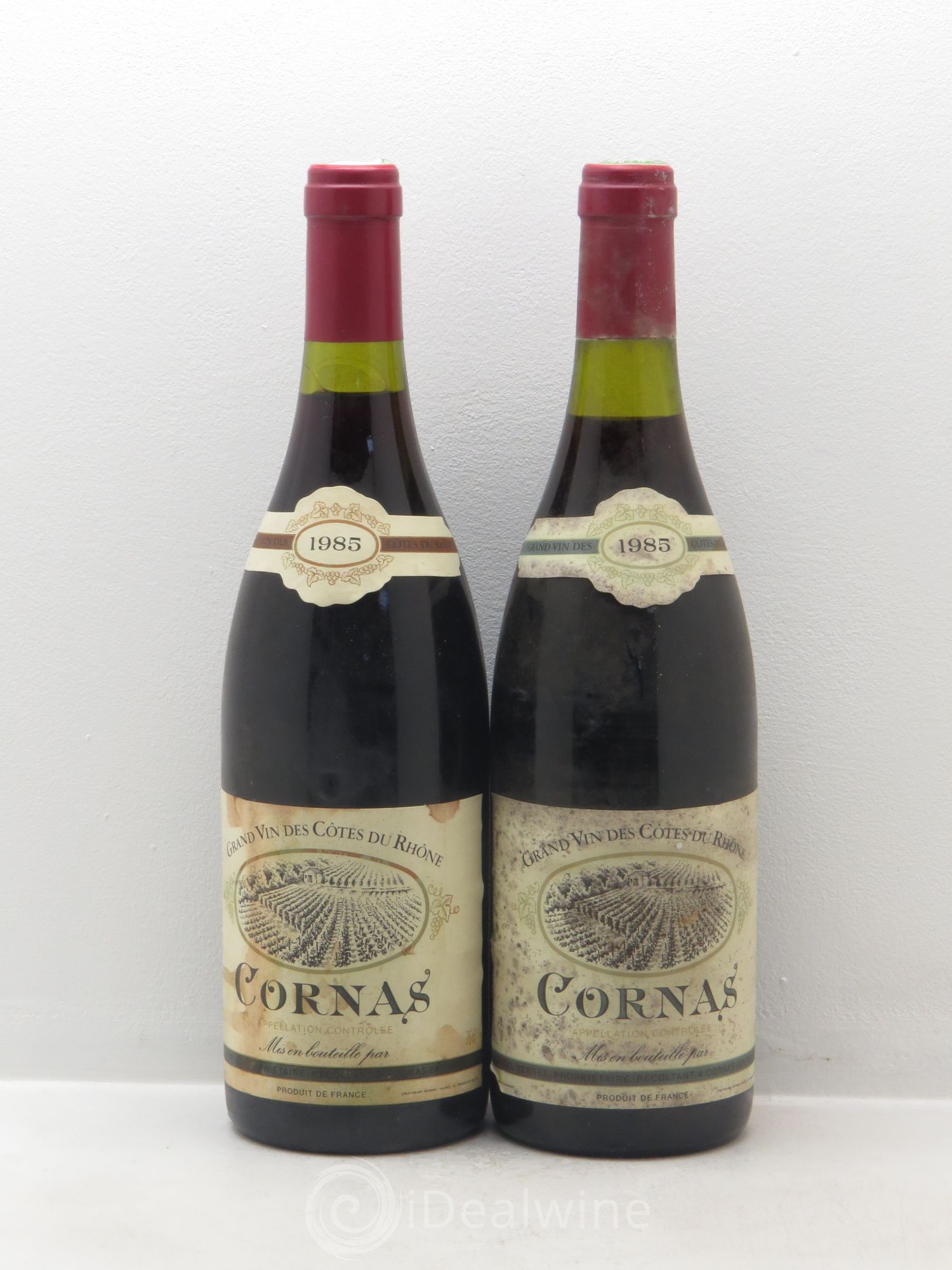 Cornas Noël Verset 1985 - Lot de 2 bouteilles - 0