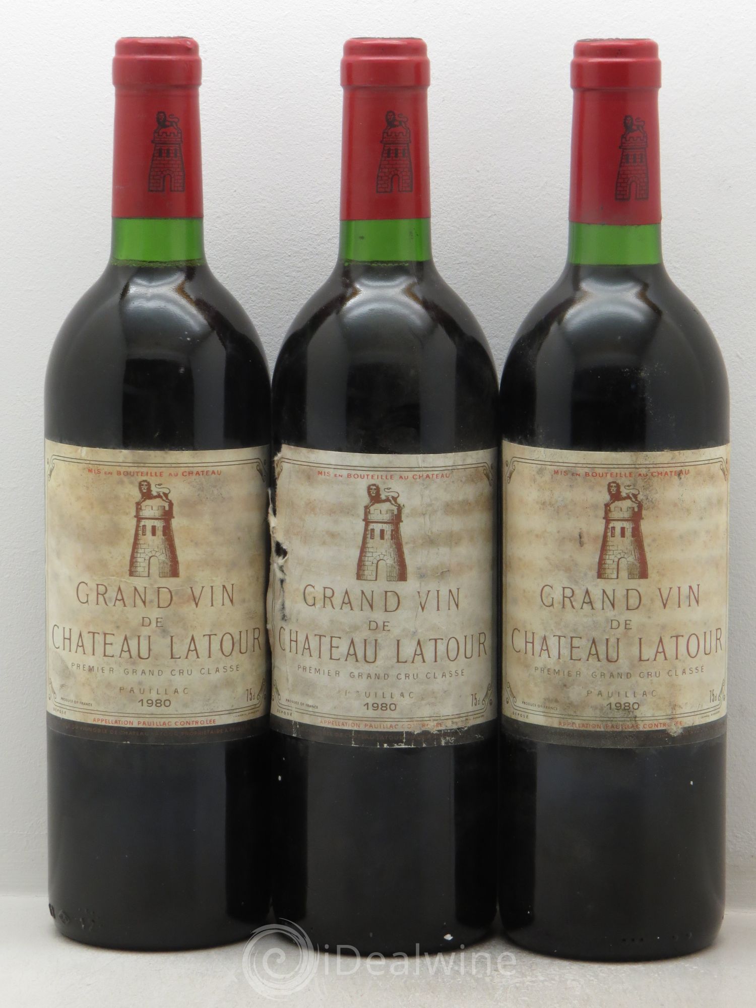 Château Latour 1er Grand Cru Classé 1980 - Lot de 12 bouteilles - 1
