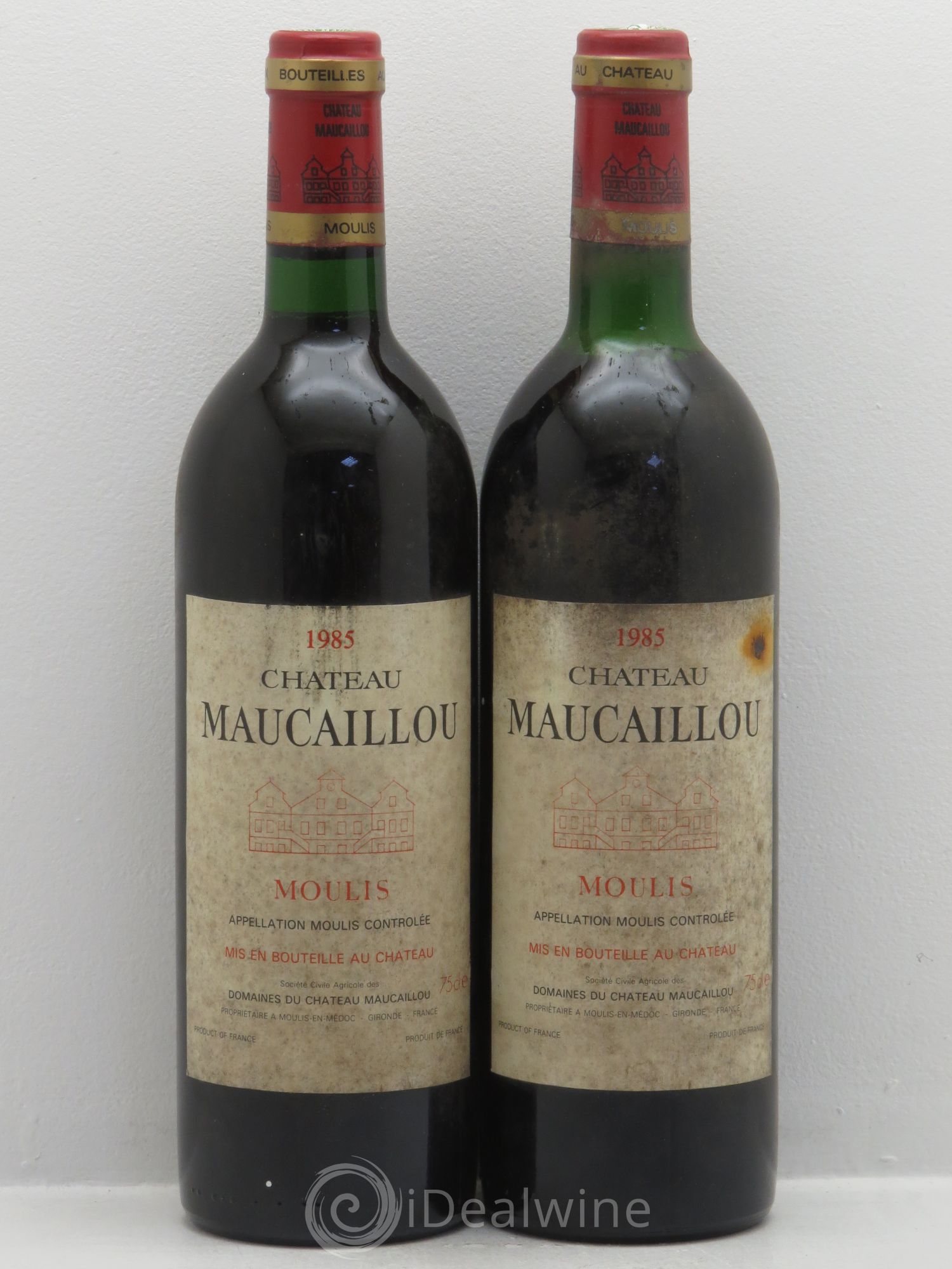 Château Maucaillou 1985 - Lot de 2 bouteilles - 0