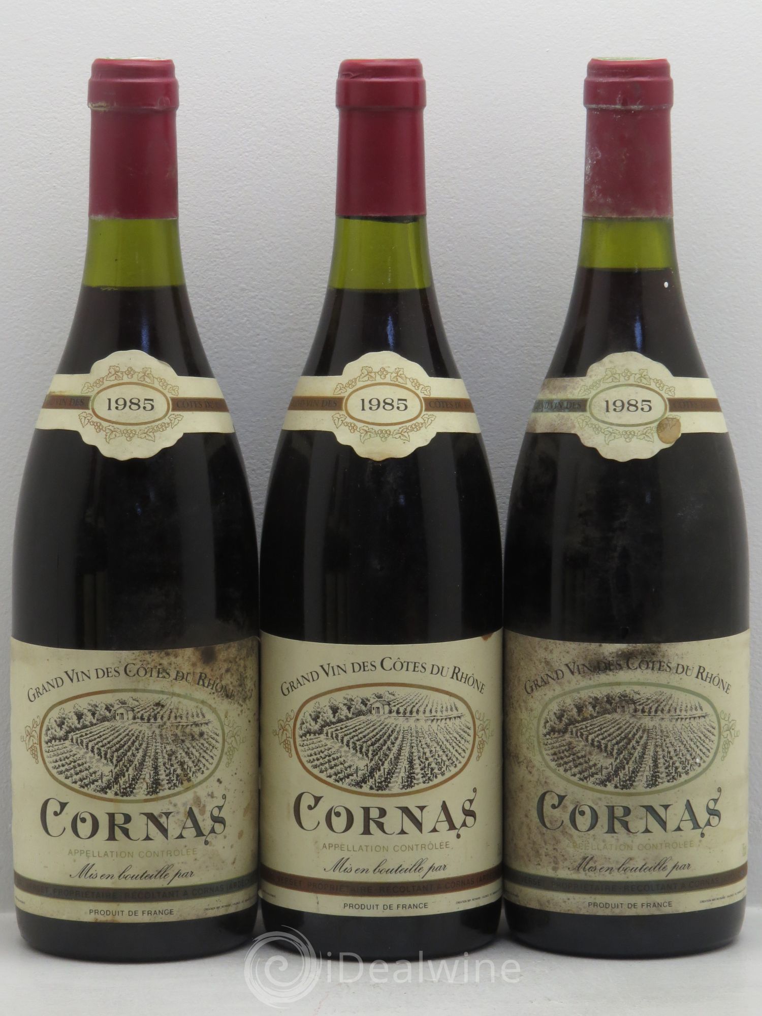 Cornas Noël Verset 1985 - Lot de 6 bouteilles - 1