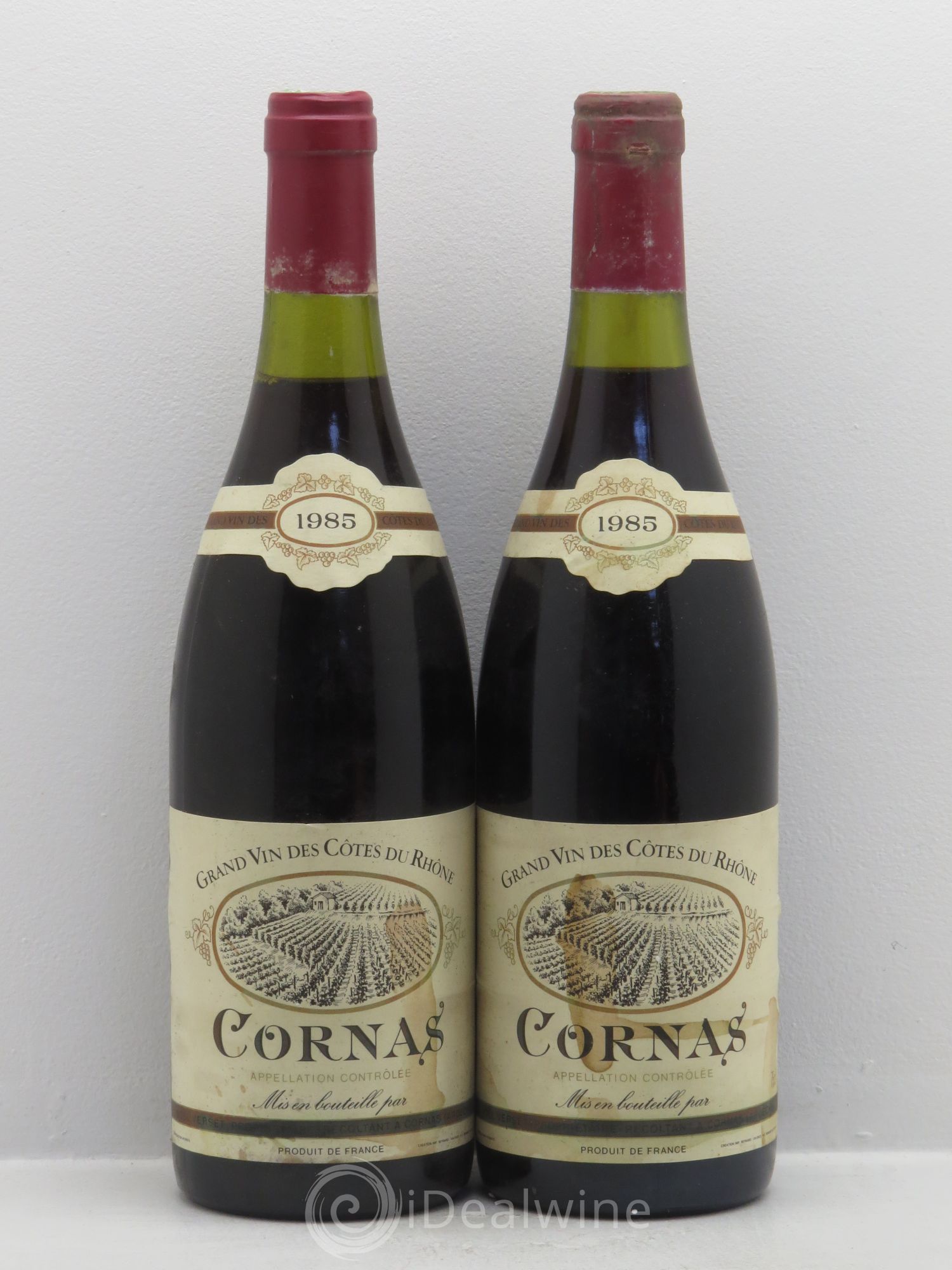 Cornas Noël Verset 1985 - Lot de 2 bouteilles - 0