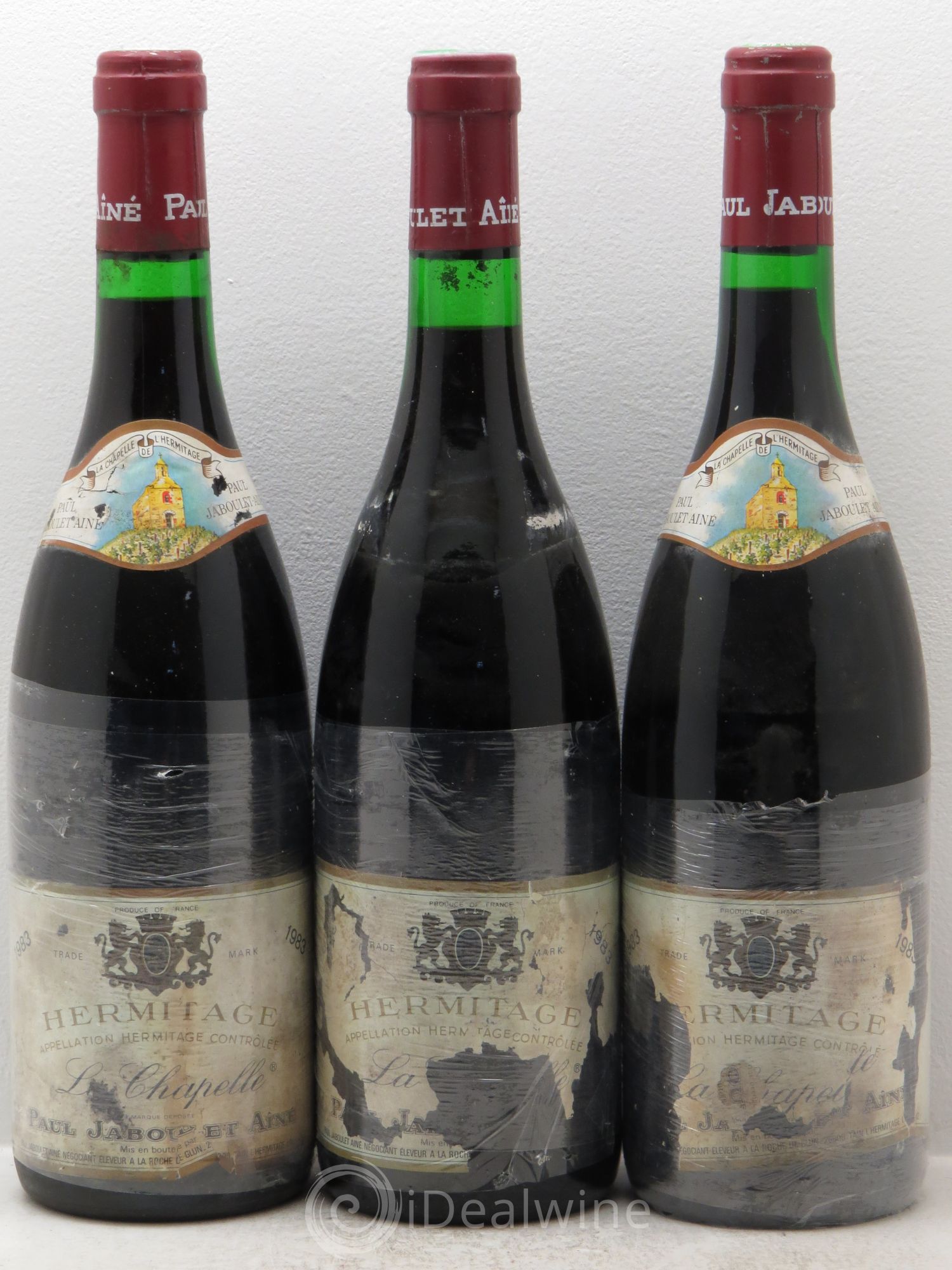 Hermitage La Chapelle Paul Jaboulet Ainé 1983 - Lot de 3 bouteilles - 0