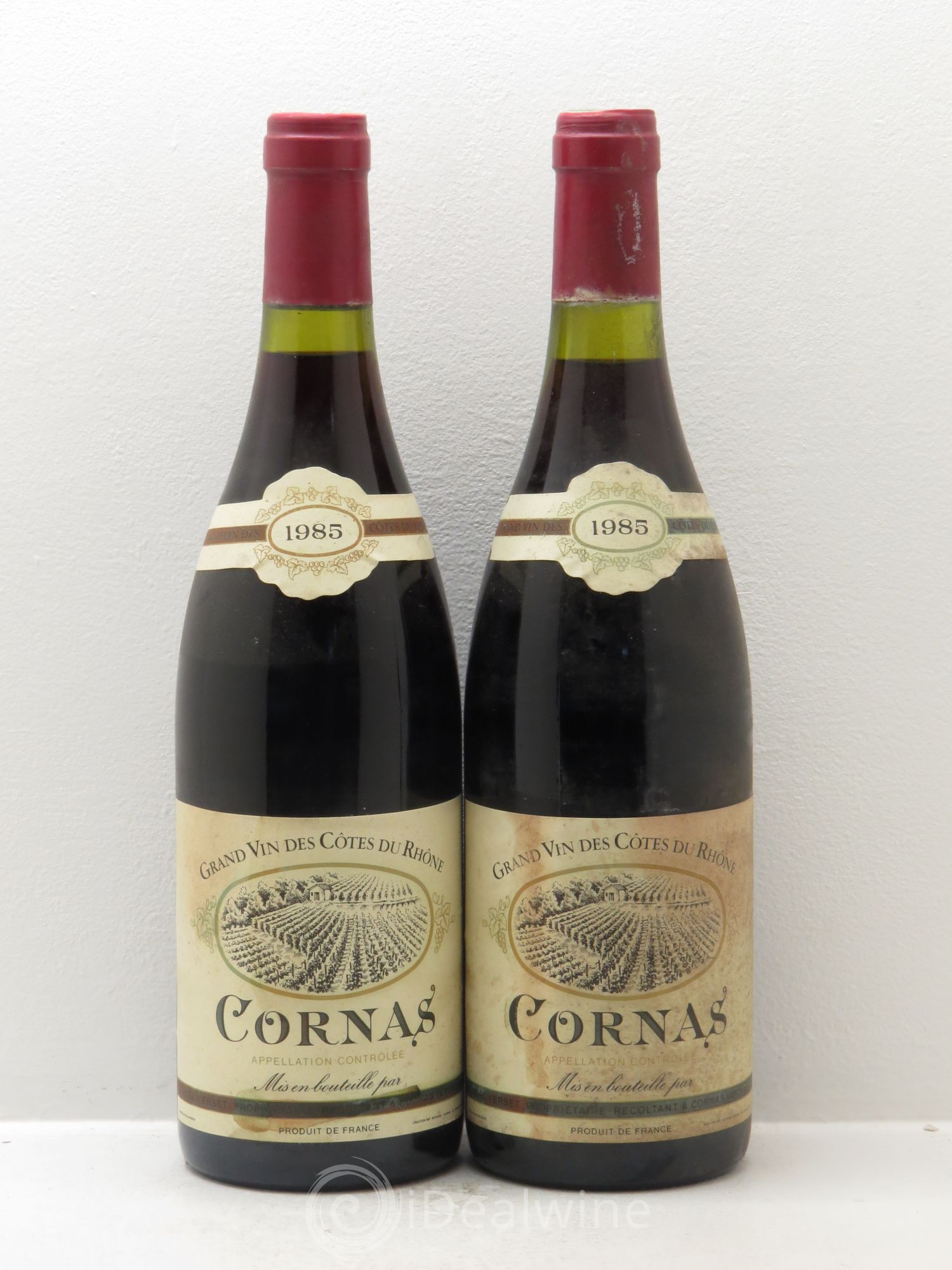 Cornas Noël Verset 1985 - Lot de 2 bouteilles - 0