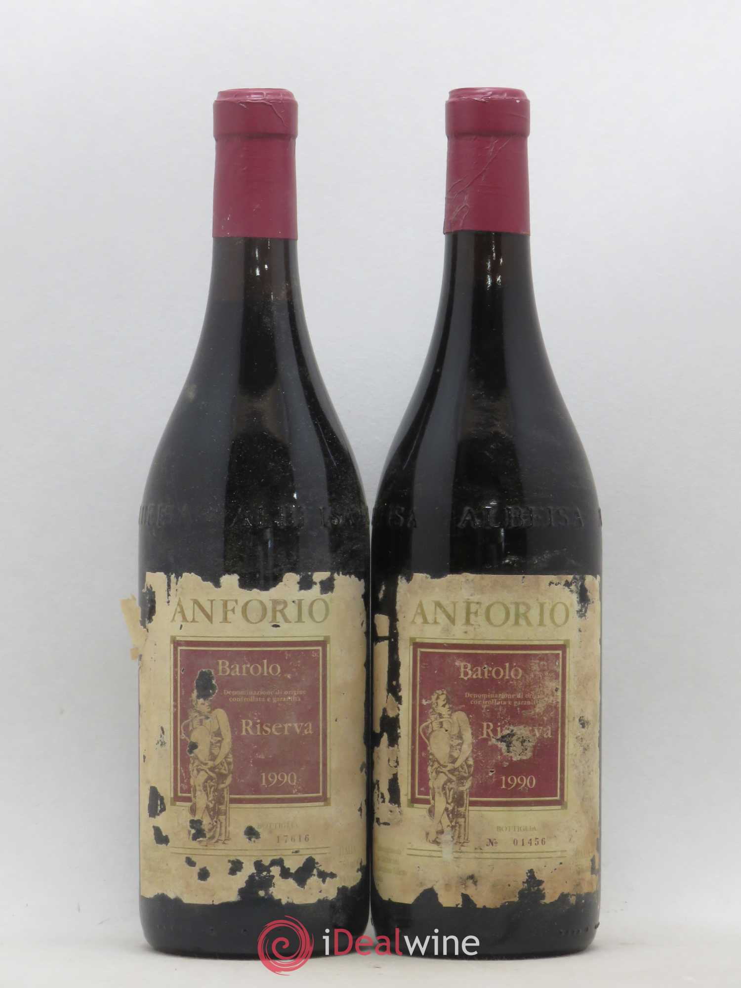 Barolo Anforio Riserva (sans prix de réserve) 1990 - Lot de 2 bouteilles - 0