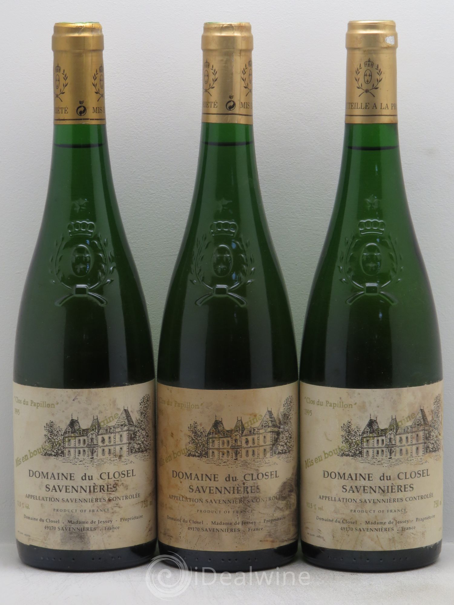 Savennières Clos du Papillon (sans prix de réserve) 1995 - Posten von 3 Flaschen - 0