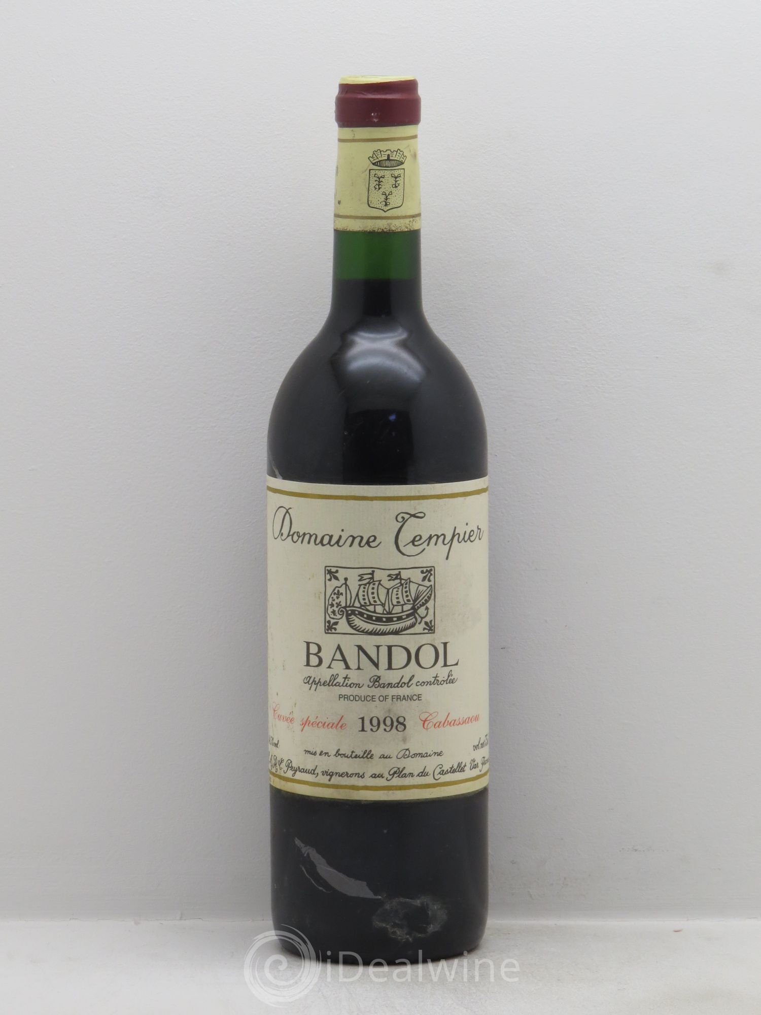 Bandol Domaine Tempier Cuvée Cabassaou Famille Peyraud 1998 - Lot de 1 bouteille - 0