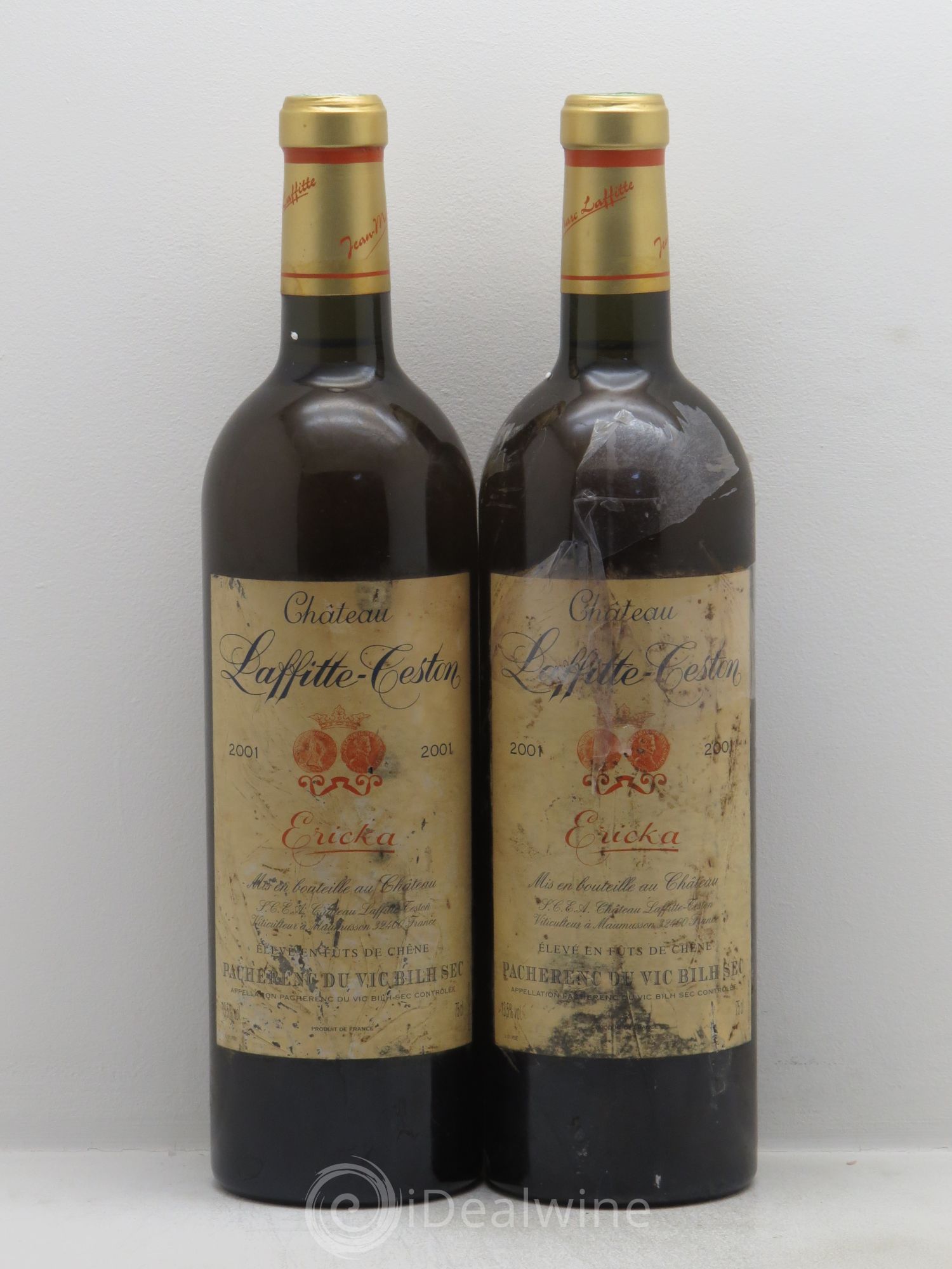 Pacherenc du Vic-Bilh Château Laffite Teston "Ericka" (sans prix de réserve) 2001 - Lotto di 2 bottiglie - 0