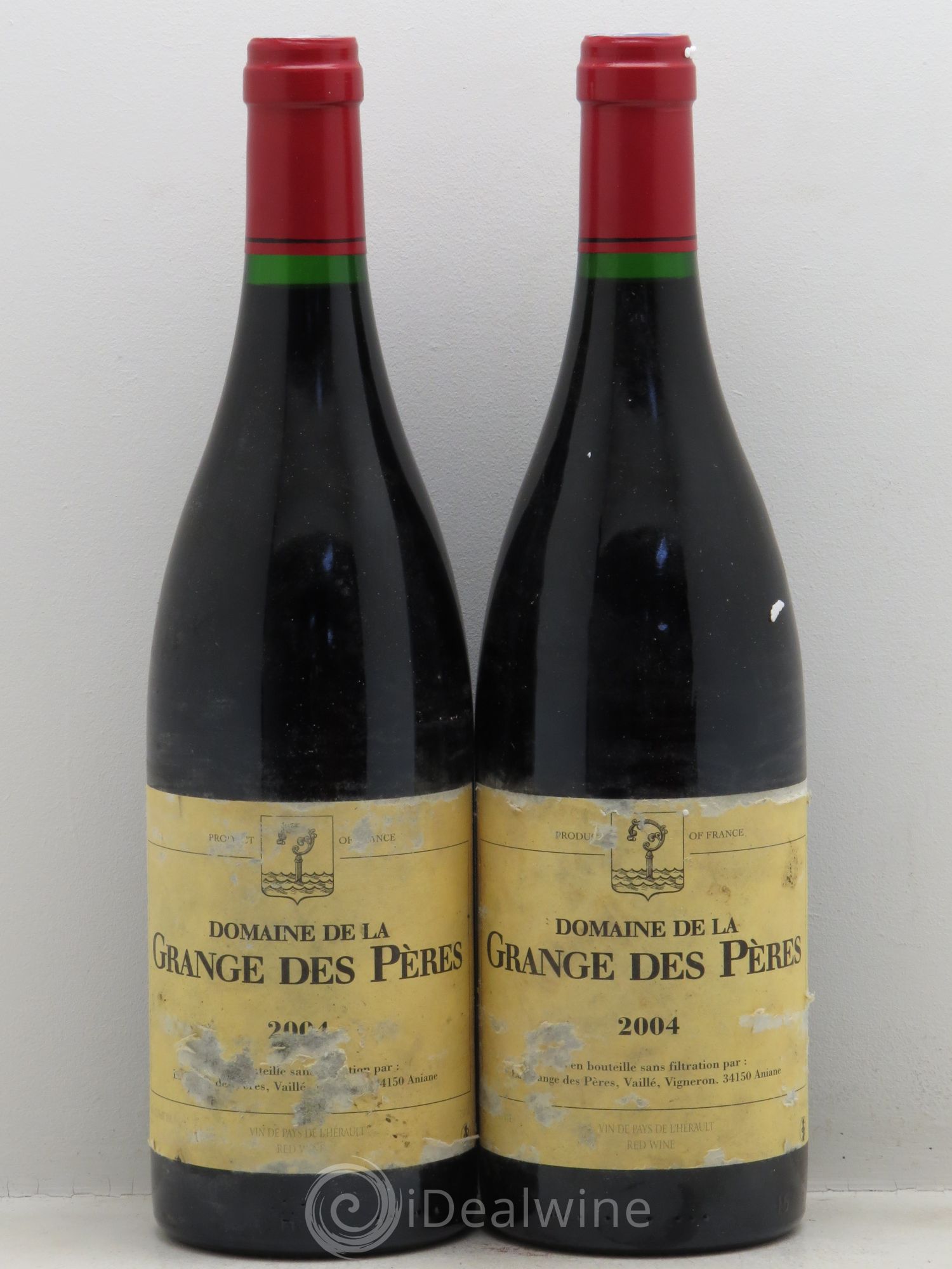 Pays d'Hérault Grange des Pères Laurent Vaillé 2004 - Lot de 2 bouteilles - 0