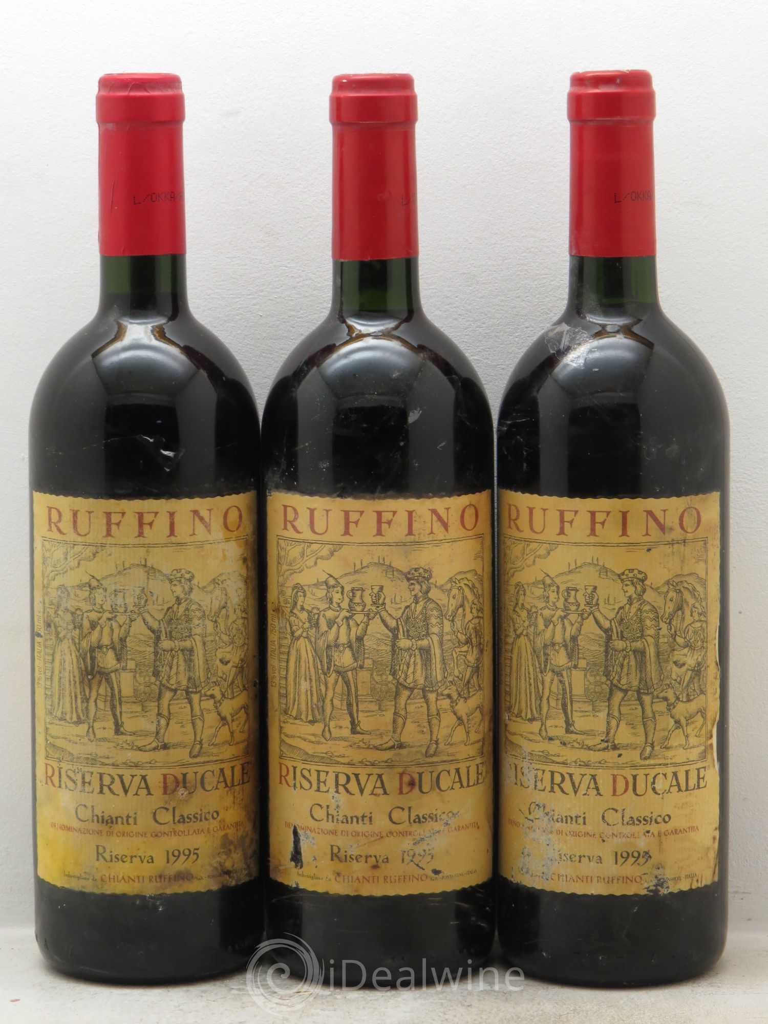 Chianti DOCG Classico Ruffino 1995 - Posten von 3 Flaschen - 0