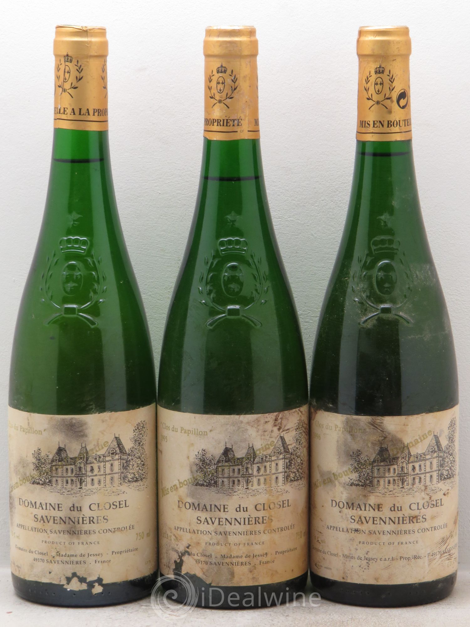 Savennières Clos du Papillon 1996 - Posten von 3 Flaschen - 0