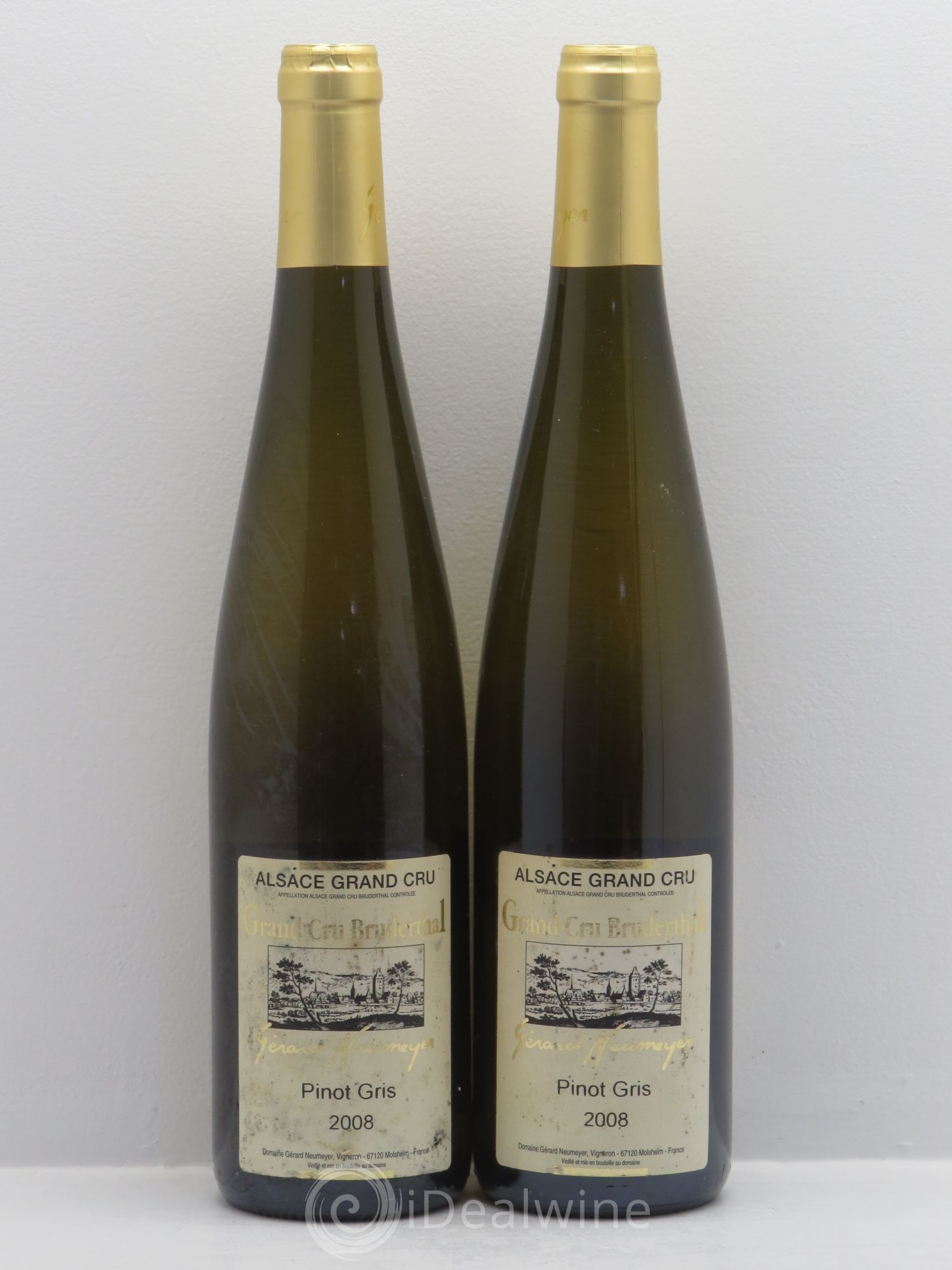 Alsace Bruderthal Pinot gris Neumeyer(sans prix de réserve) 2008 - Posten von 2 Flaschen - 0