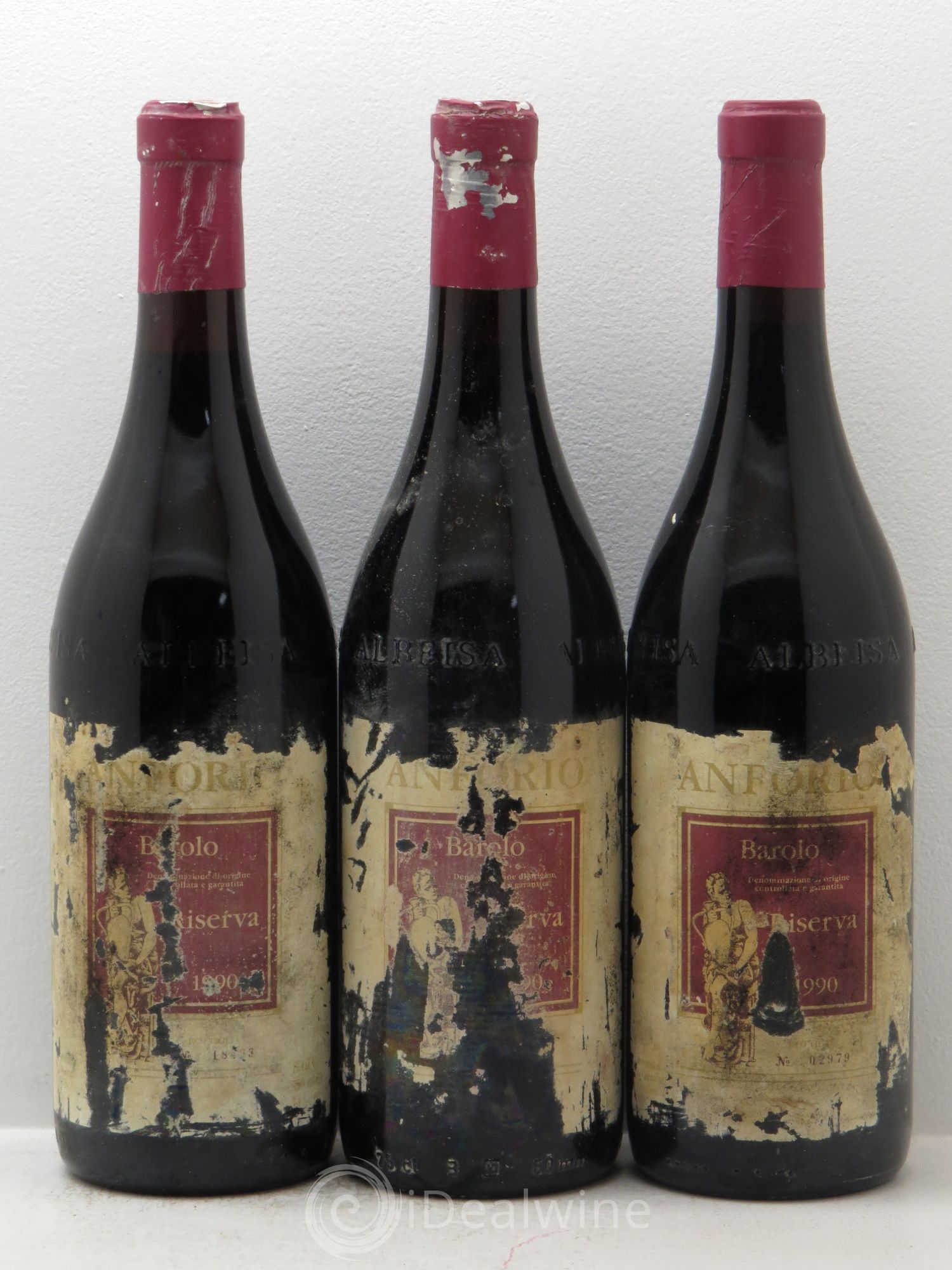 Barolo Riserva Anforio 1990 - Posten von 3 Flaschen - 0
