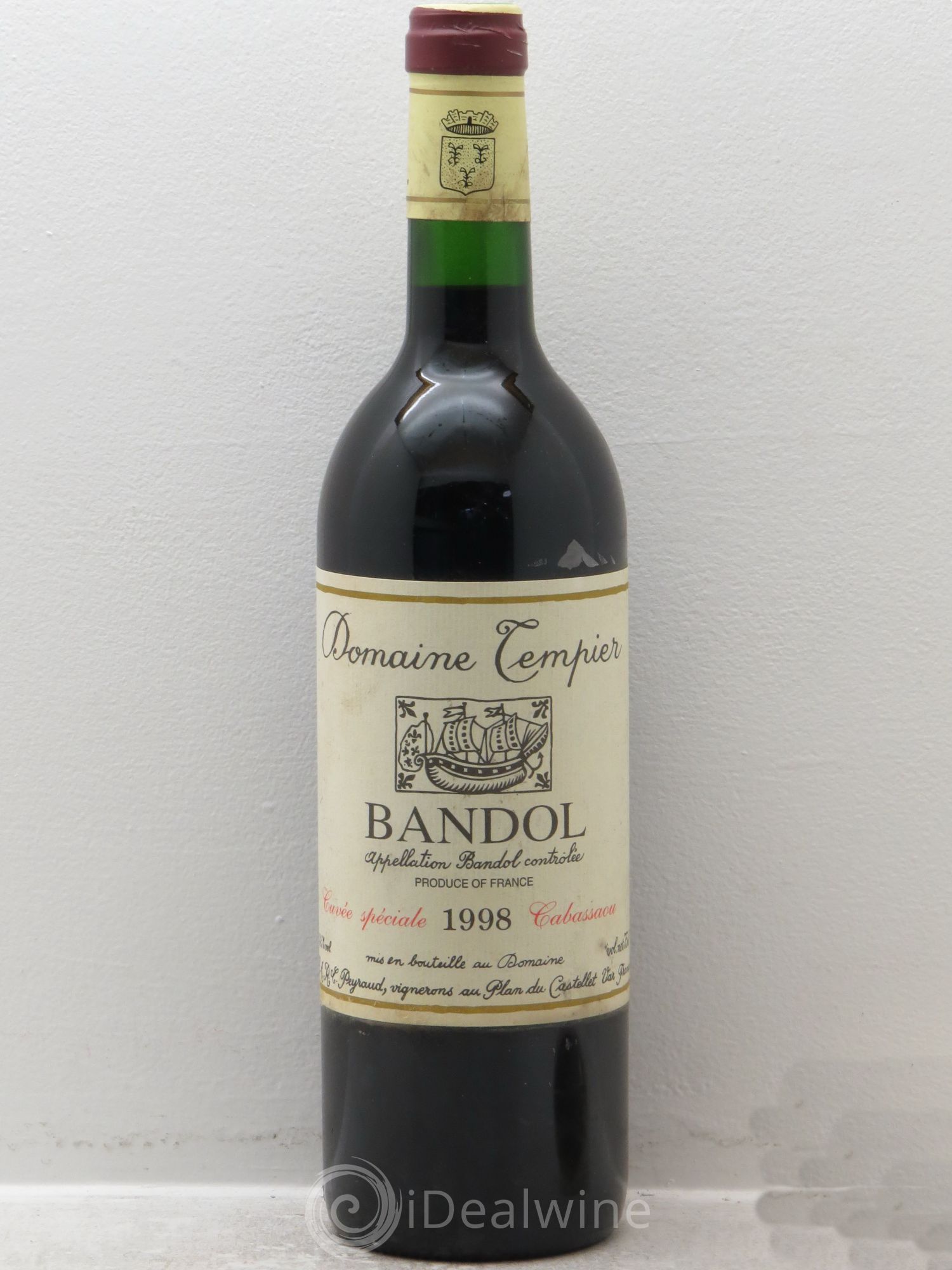 Bandol Domaine Tempier Cuvée Cabassaou Famille Peyraud 1998 - Lot de 1 bouteille - 0
