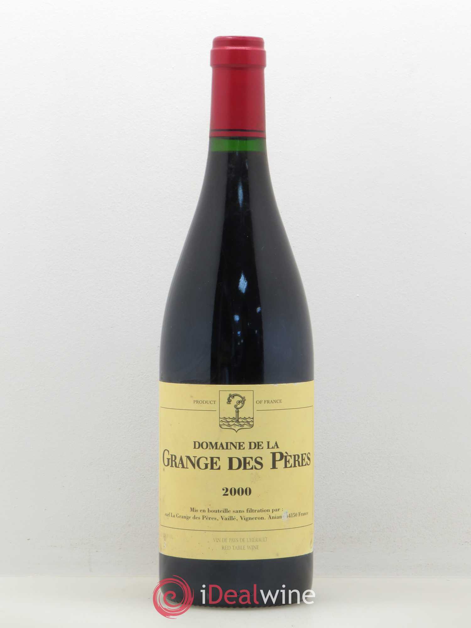 Pays d'Hérault Grange des Pères Laurent Vaillé 2000 - Lot de 1 bouteille - 0