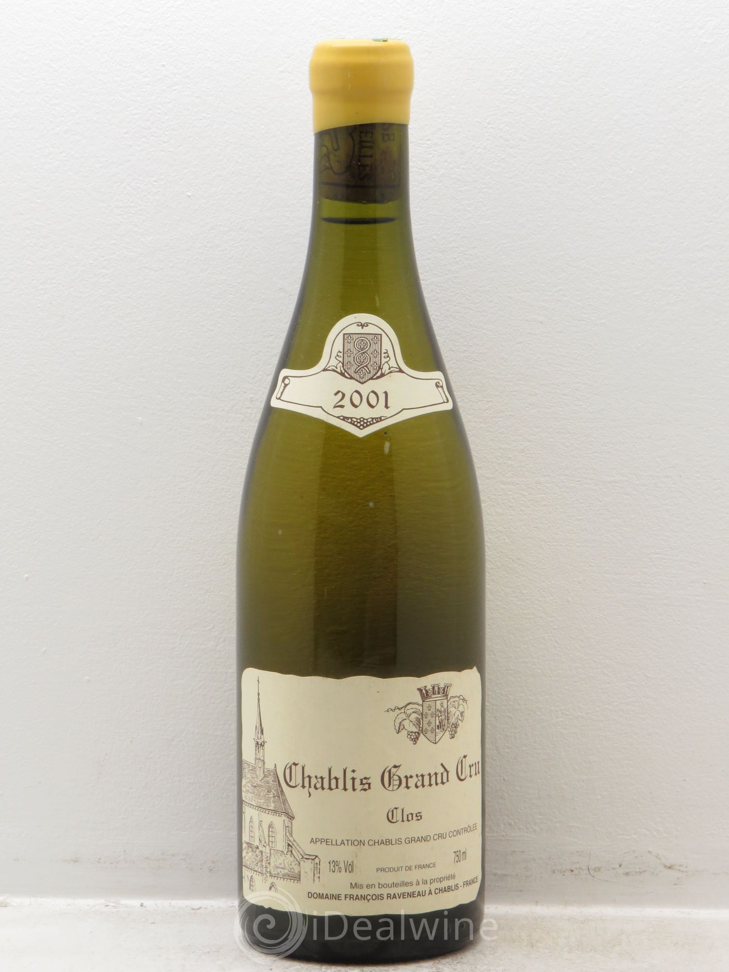 Chablis Grand Cru Clos Raveneau (Domaine) 2001 - Lot de 1 bouteille - 0