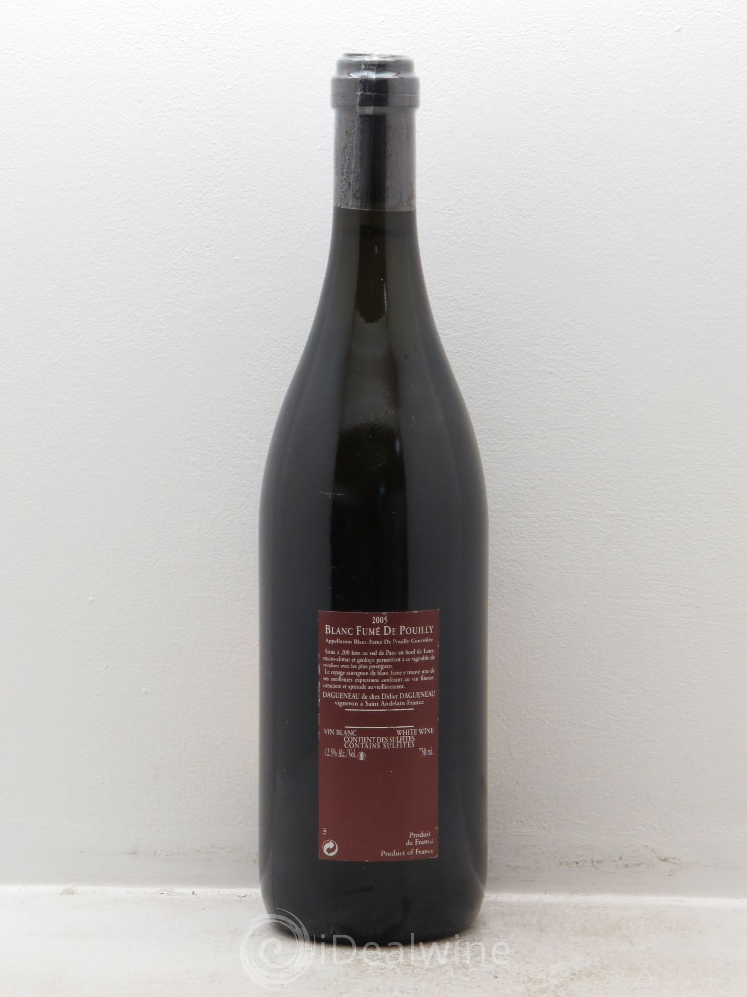 Vin de France (anciennement Pouilly-Fumé) Pur Sang Dagueneau (Domaine Didier - Louis-Benjamin) 2005 - Lot de 1 bouteille - 1