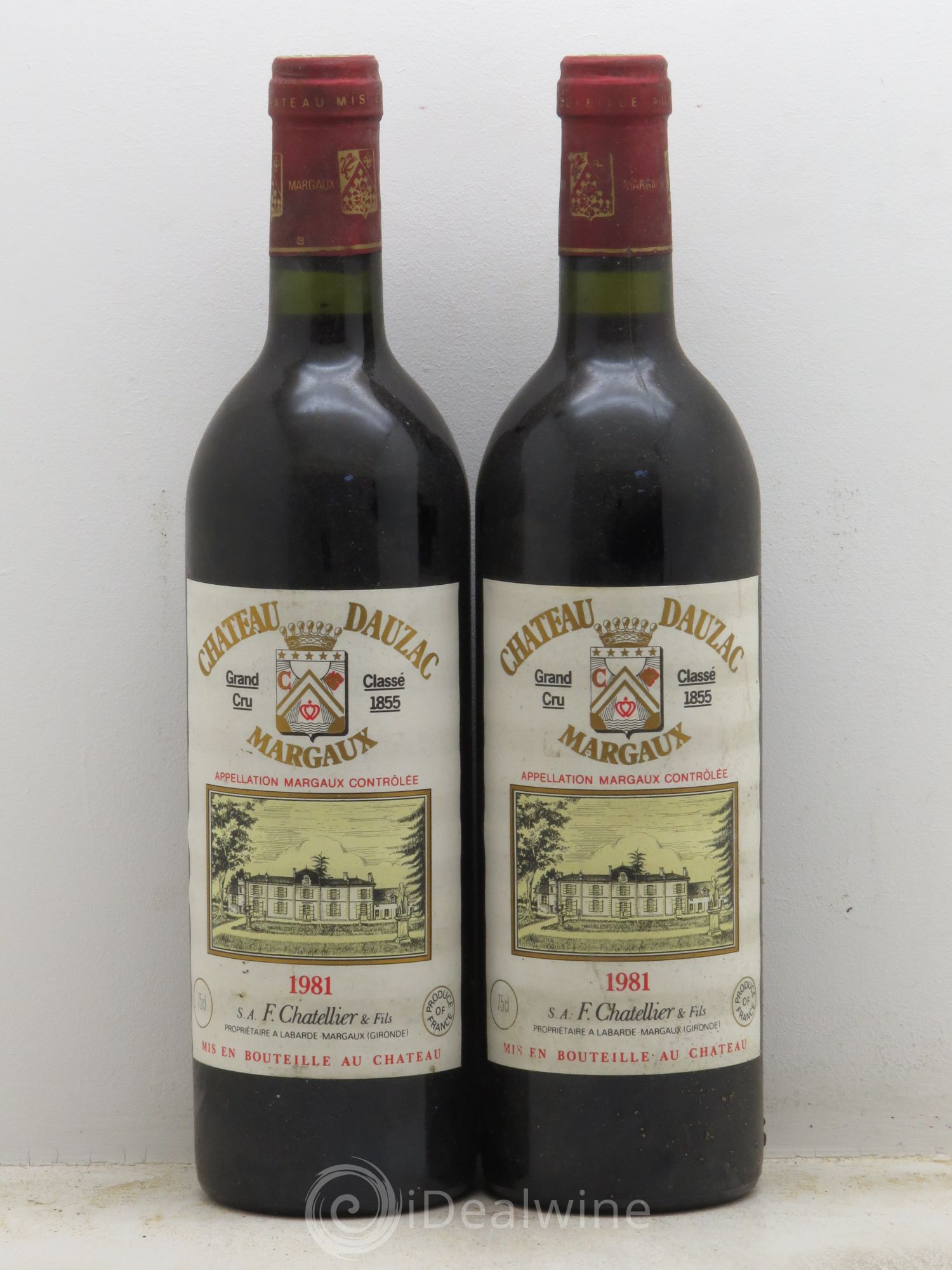 Château Dauzac 5ème Grand Cru Classé (sans prix de réserve - no reserve) 1981 - Lotto di 2 bottiglie - 0