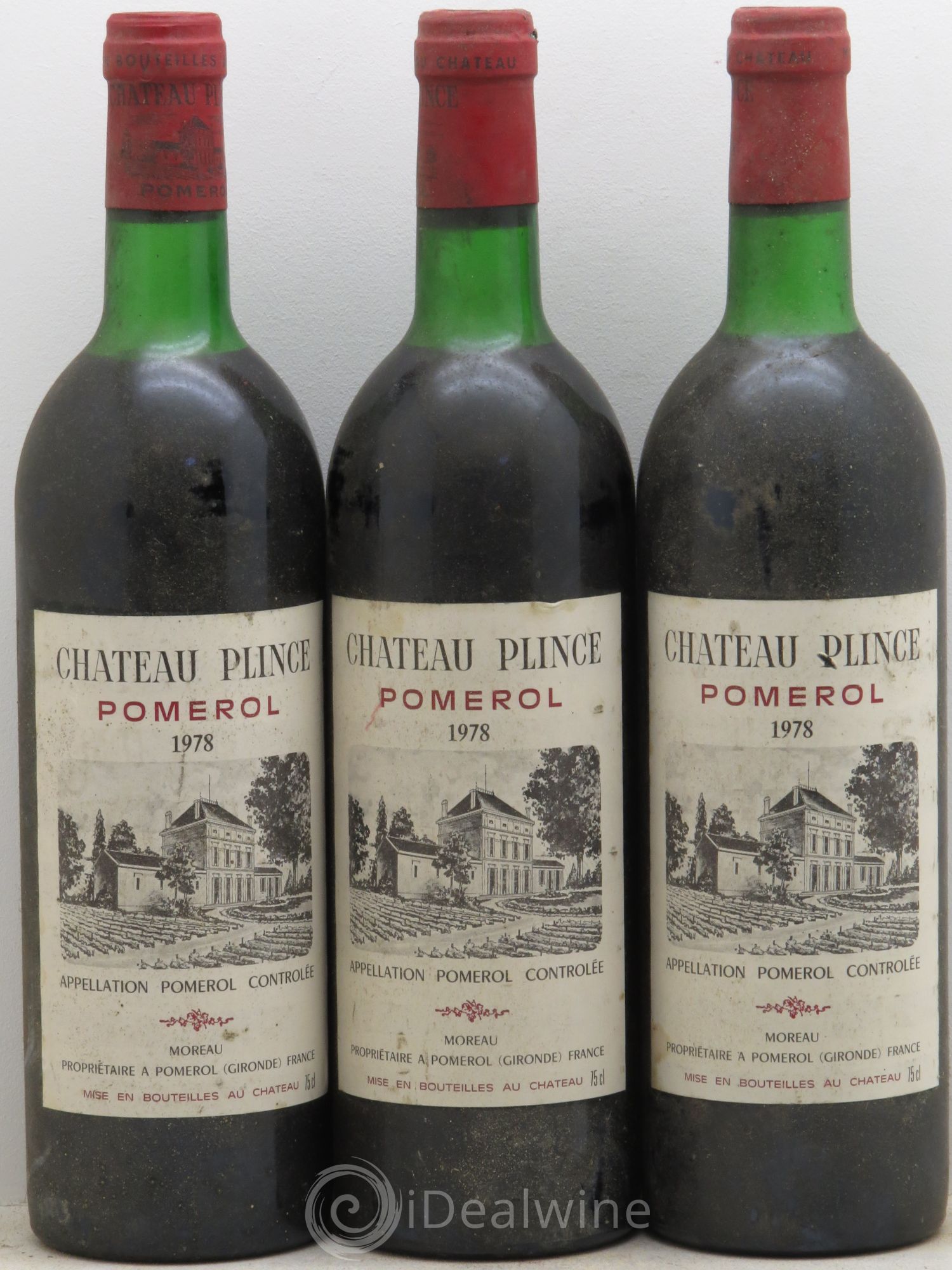 Château Plince 1978 - Lot de 3 bouteilles - 0