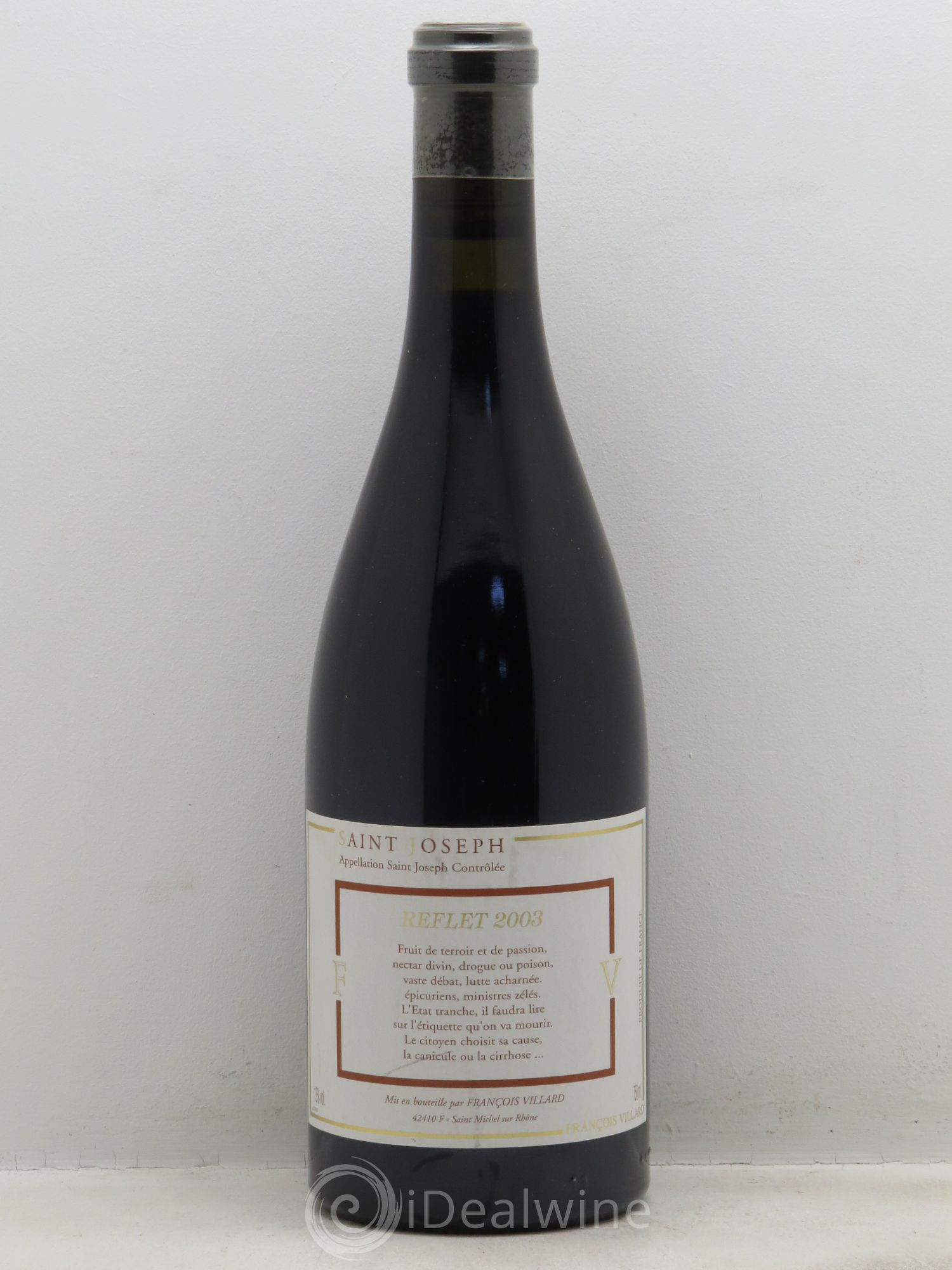 Saint-Joseph Reflet François Villard 2003 - Lot de 1 bouteille - 0