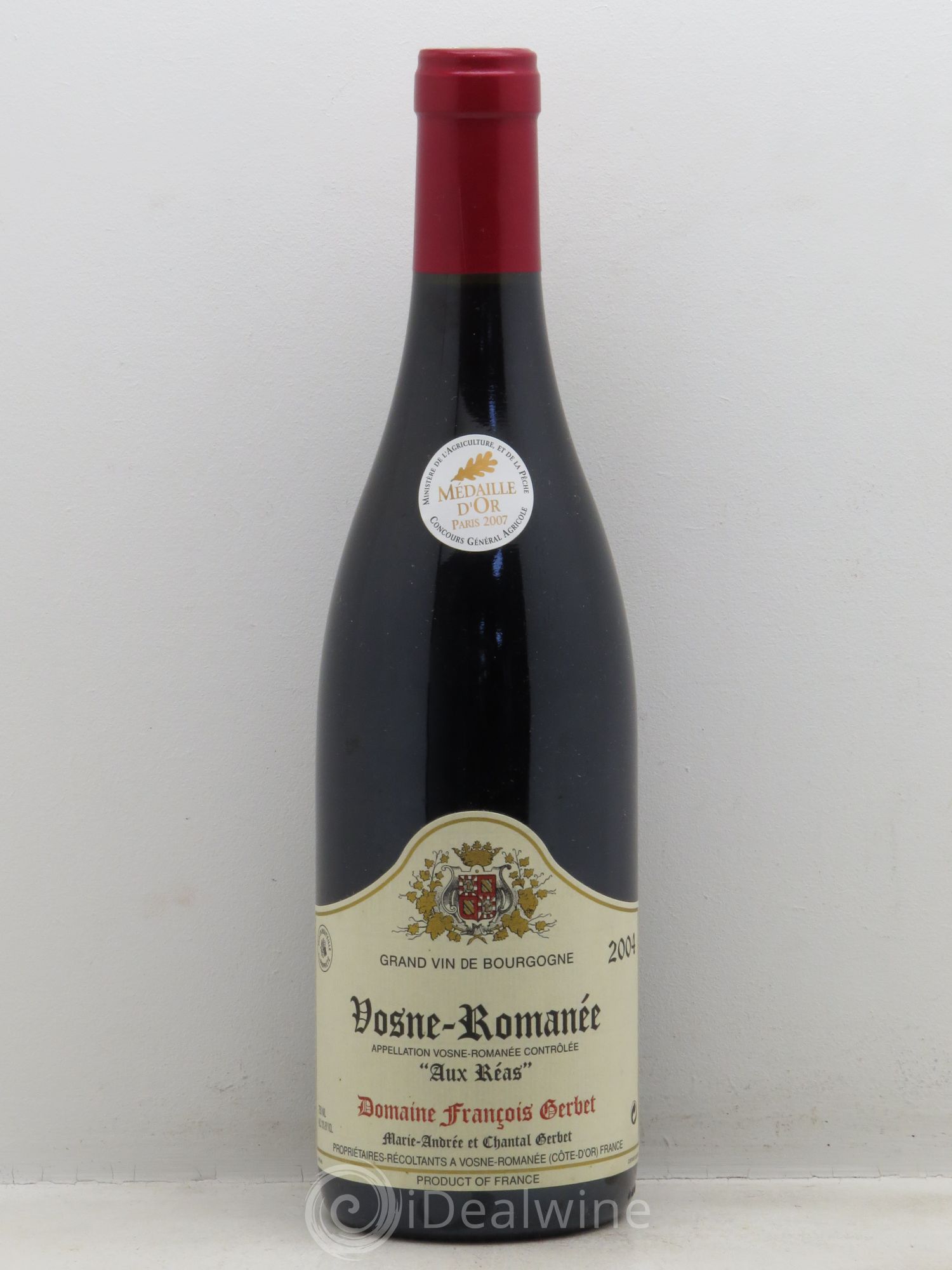 Vosne-Romanée Aux Réas Domaine Gerbet 2004 - Posten von 1 Flasche - 0