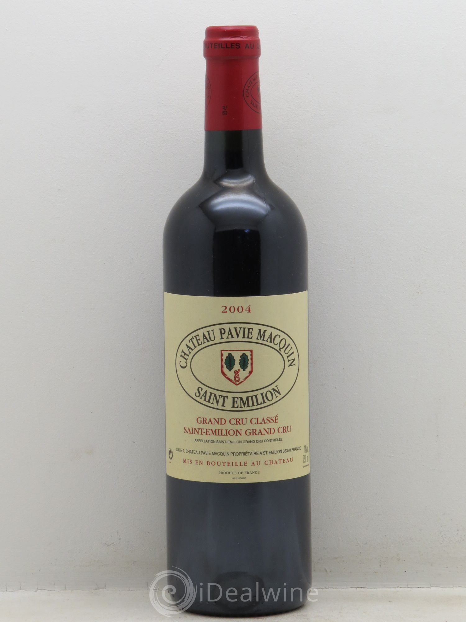 Château Pavie Macquin 1er Grand Cru Classé B 2004 - Lot de 1 bouteille - 0