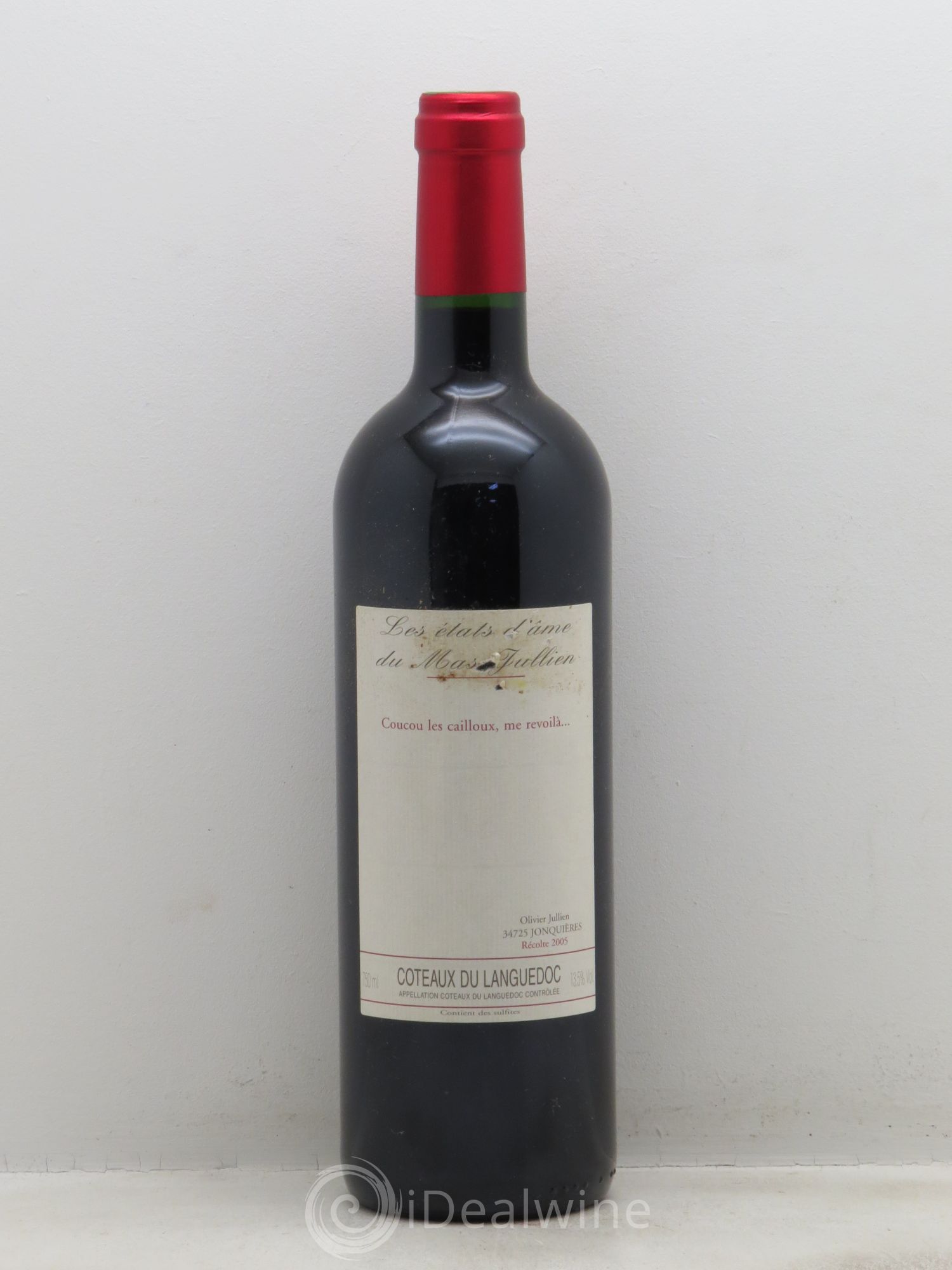 Terrasses du Larzac Mas Jullien Les Etats d'Ame du Mas Jullien Olivier Jullien 2005 - Lot de 1 bouteille - 0