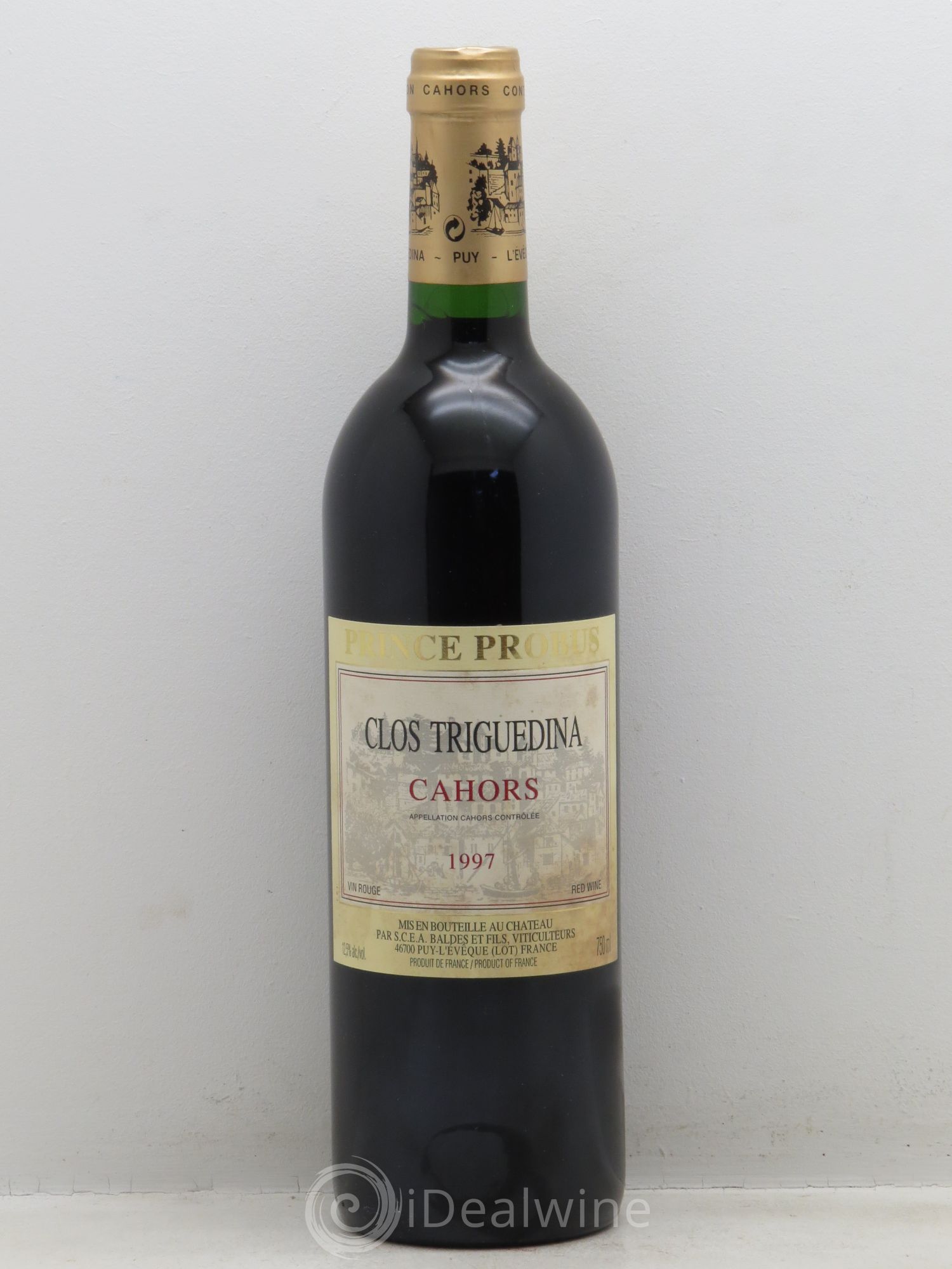Cahors Clos Triguedina Probus Jean-Luc Baldès 1997 - Lot de 1 bouteille - 0