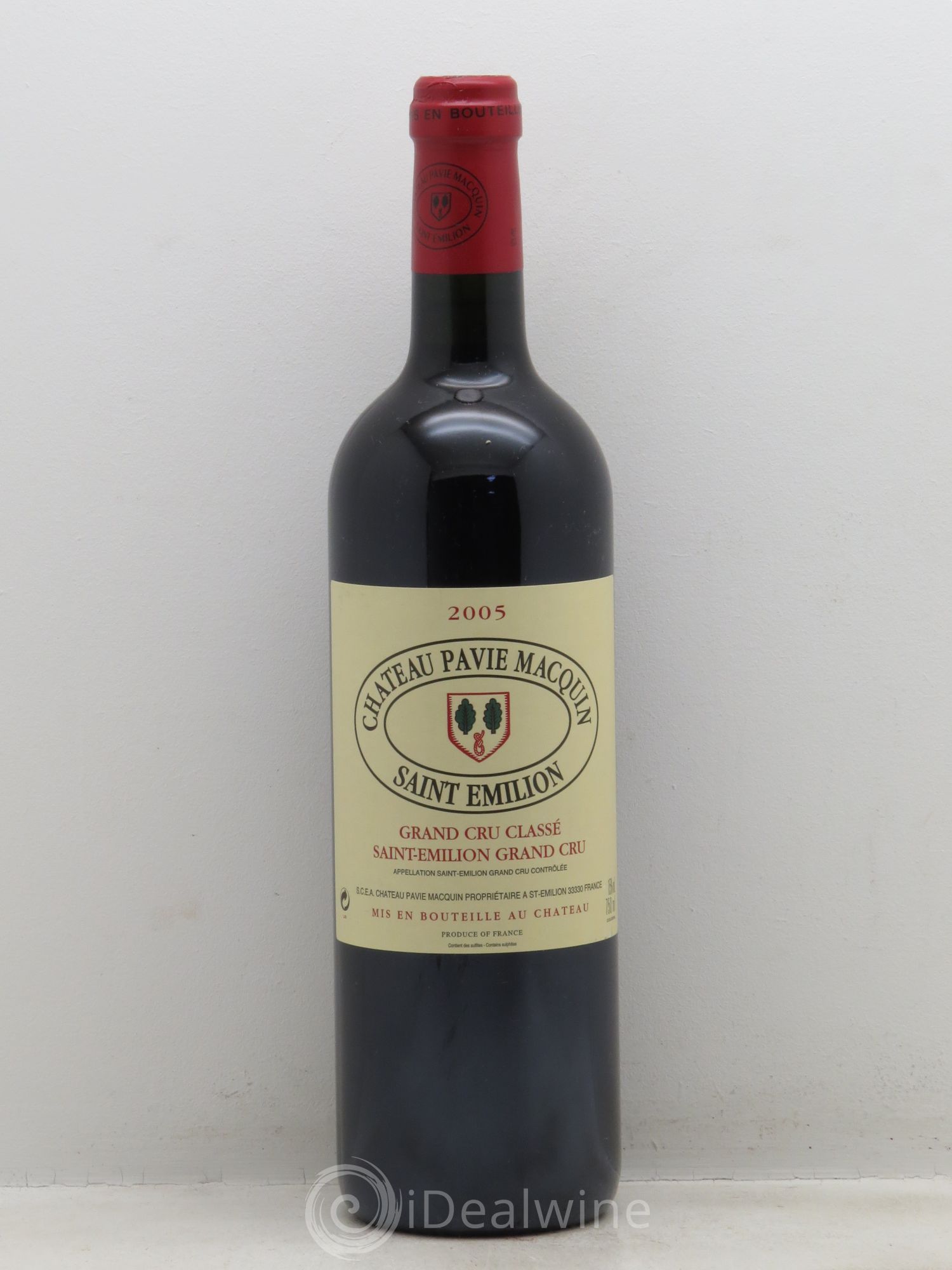 Château Pavie Macquin 1er Grand Cru Classé B 2005 - Lot de 1 bouteille - 0