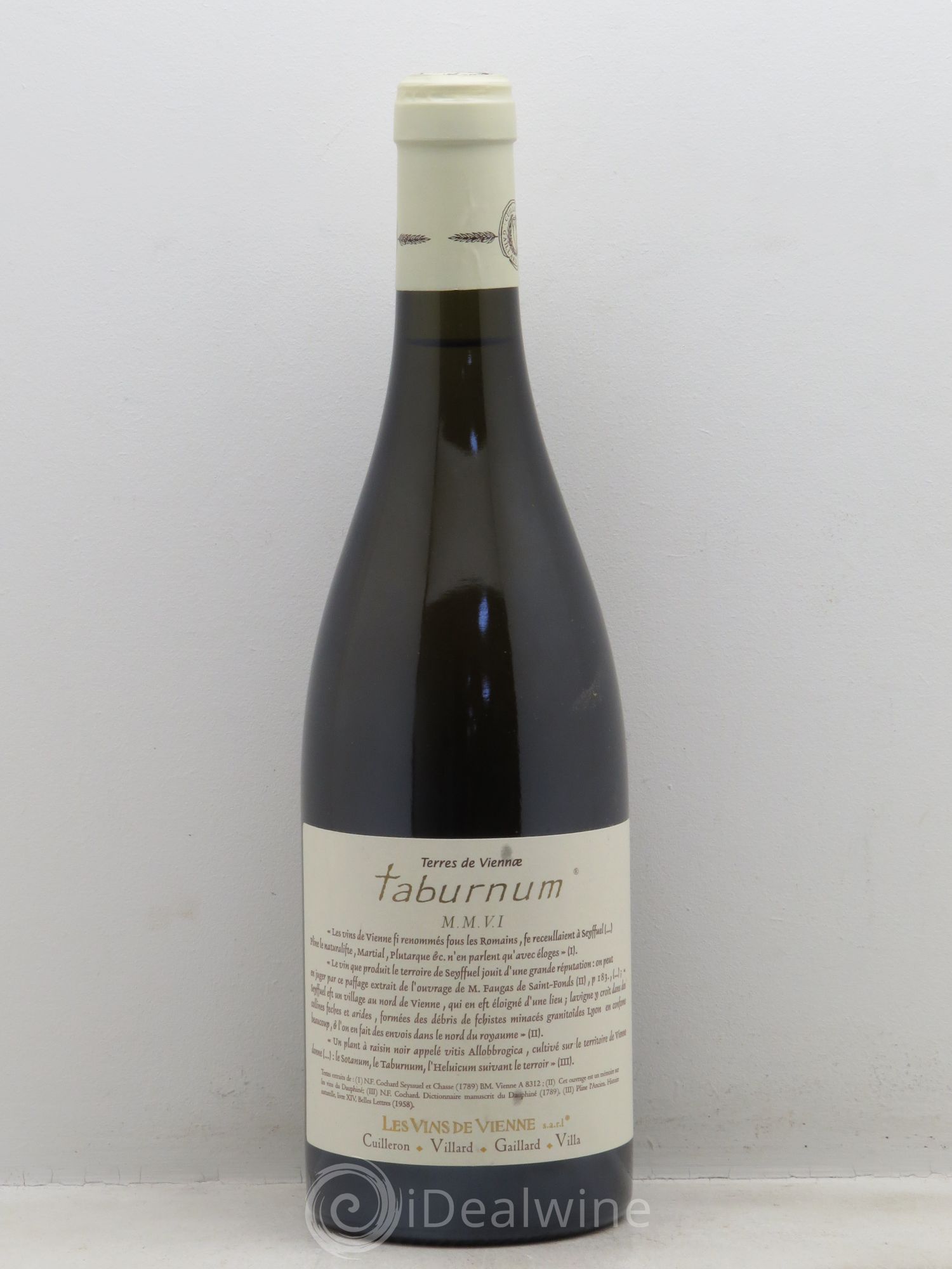 Rhône VdP collines Rhodaniennes Les Taburnum Vins de Vienne 2006 - Posten von 1 Flasche - 0