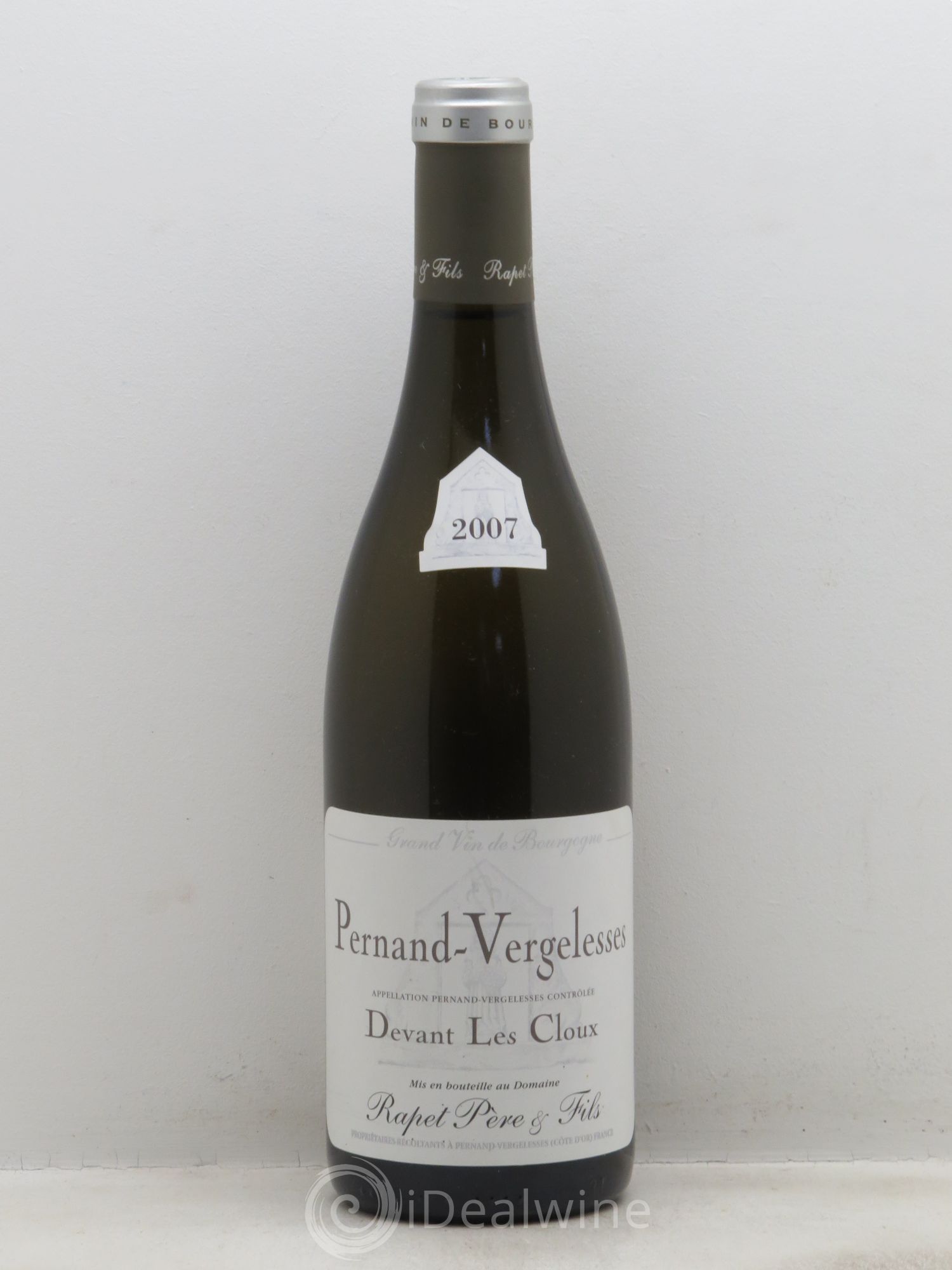 Pernand-Vergelesses Devant Les Cloux Domaine Rapet 2007 - Posten von 1 Flasche - 0
