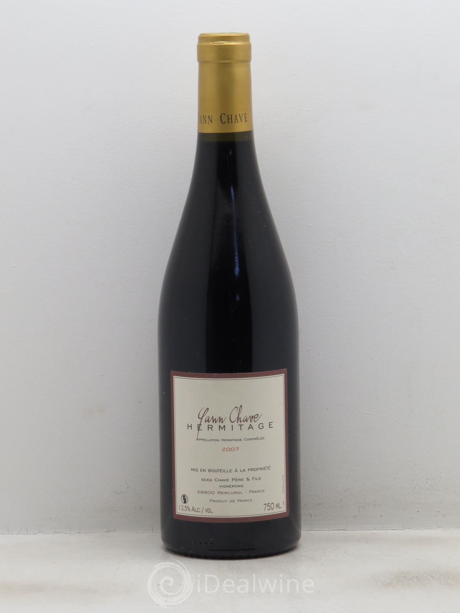 Hermitage Yann Chave 2007 - Lot de 1 bouteille - 0