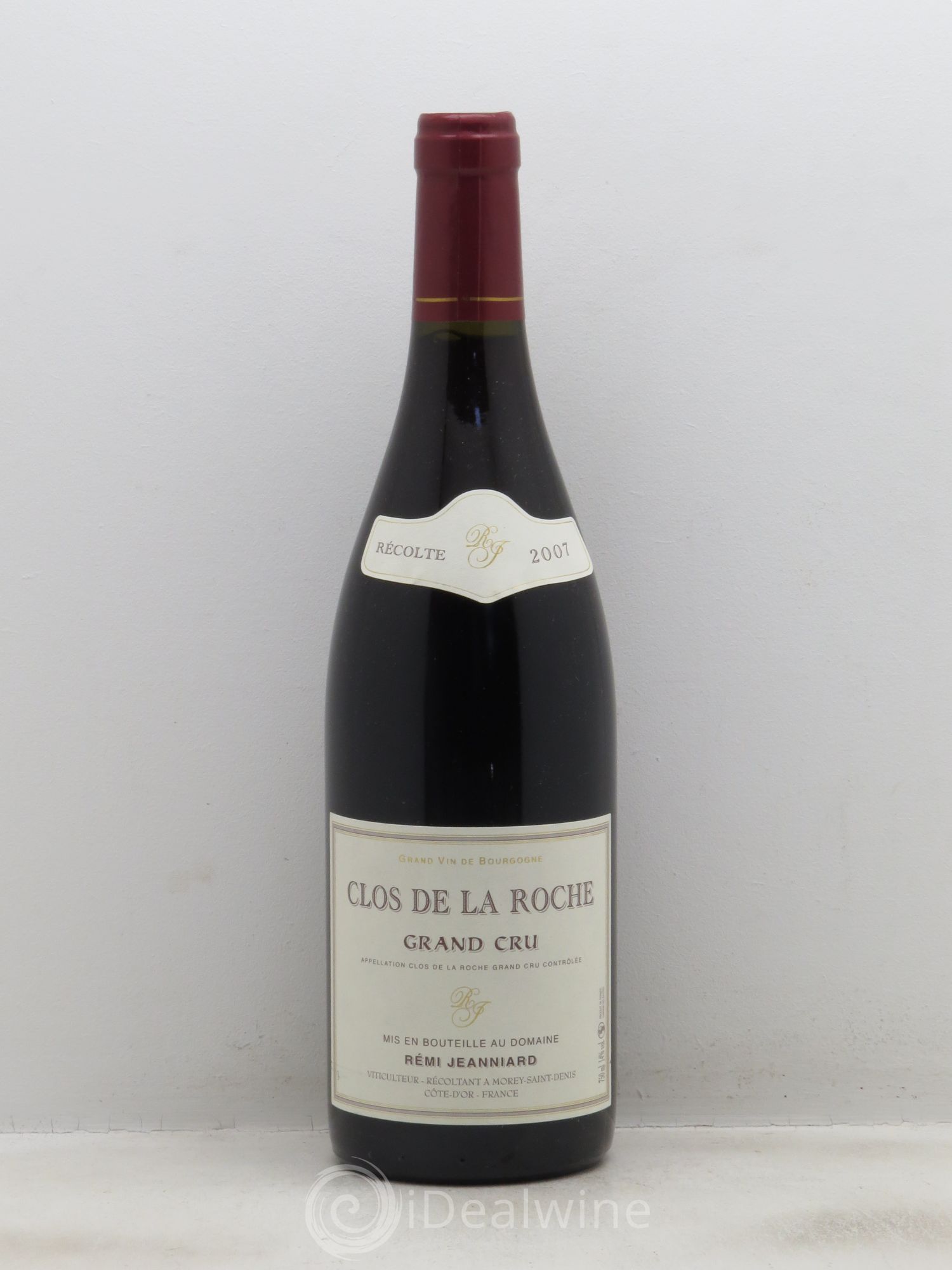 Clos de la Roche Grand Cru R.Jeanniard 2007 - Lot de 1 bouteille - 0