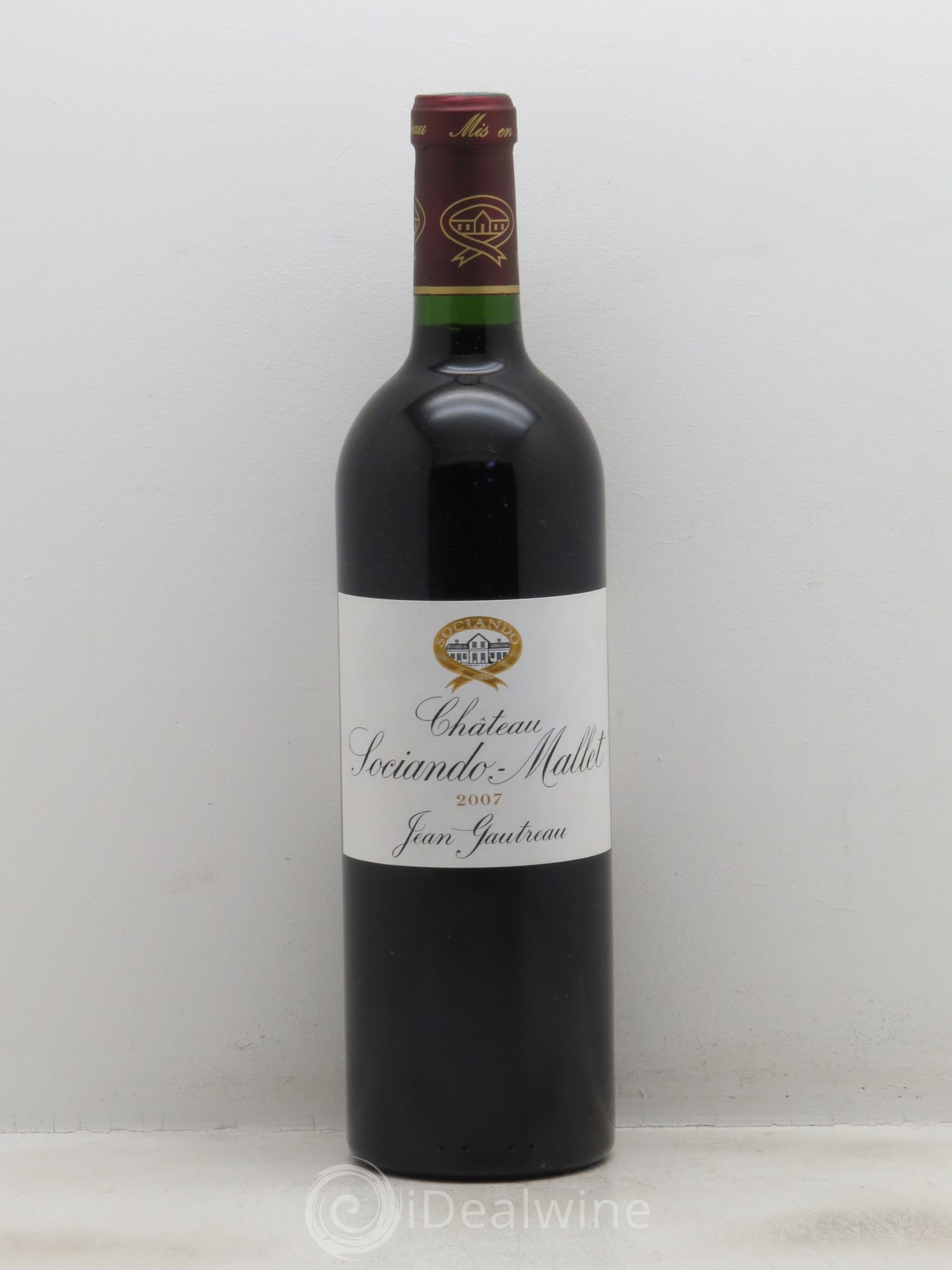 Château Sociando Mallet 2007 - Lot de 1 bouteille - 0
