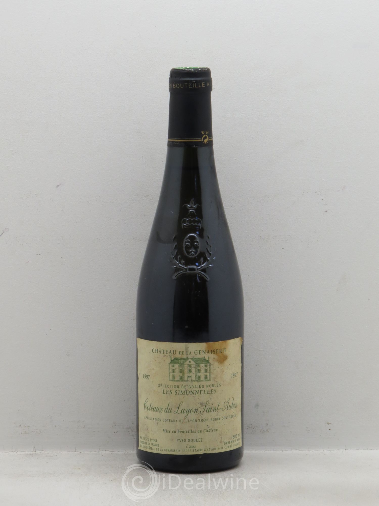 Coteaux du Layon Château de la Genaiserie Les Simonelles Sélection de grains nobles Saint Aubin (50cl) (sans prix de réserve - no reserve) 1997 - Lotto di 1 bottiglia - 0